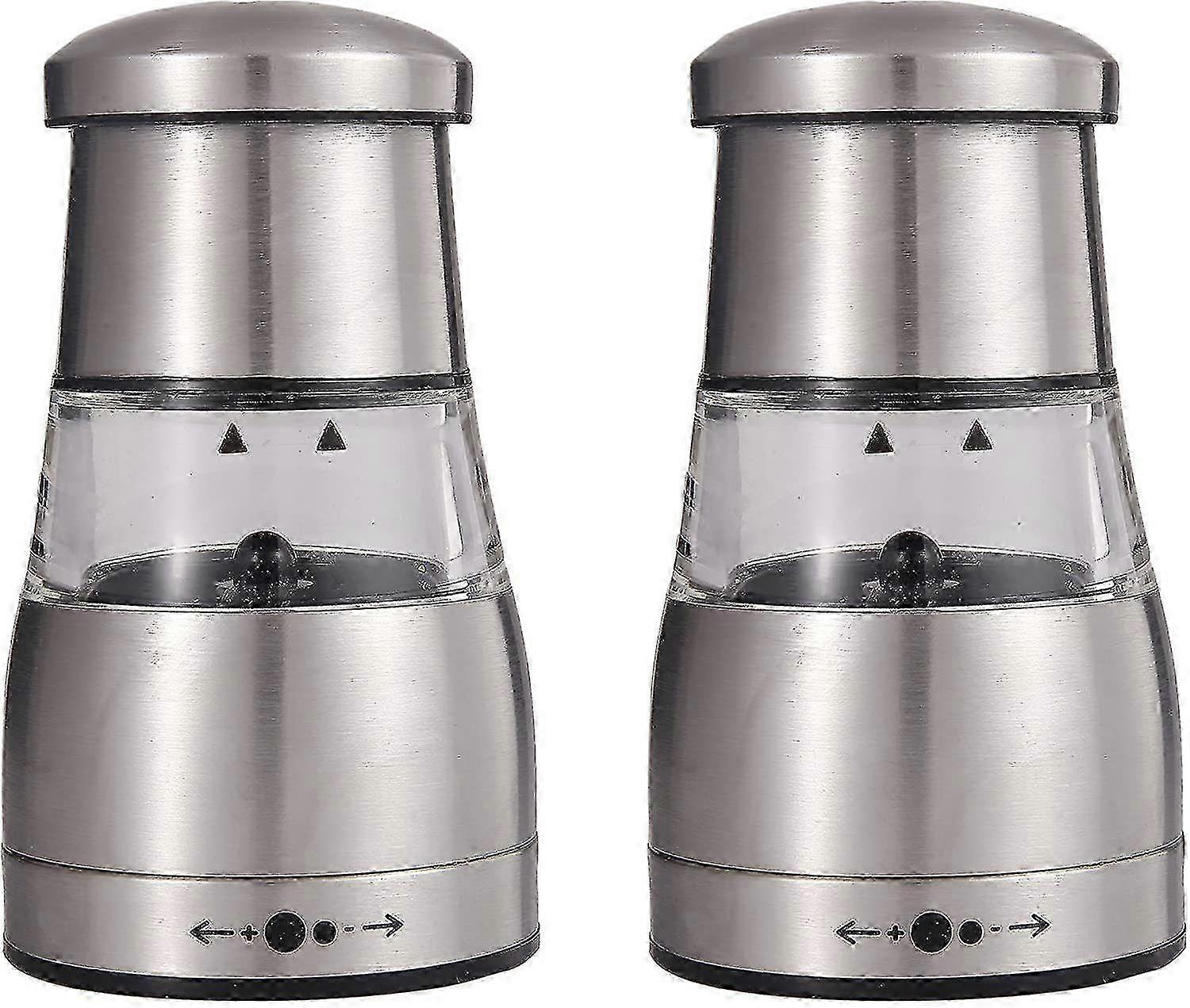 Pepper & Salt Grinder, Adjustable Manual Mill for Salt or Pepper, 8.5