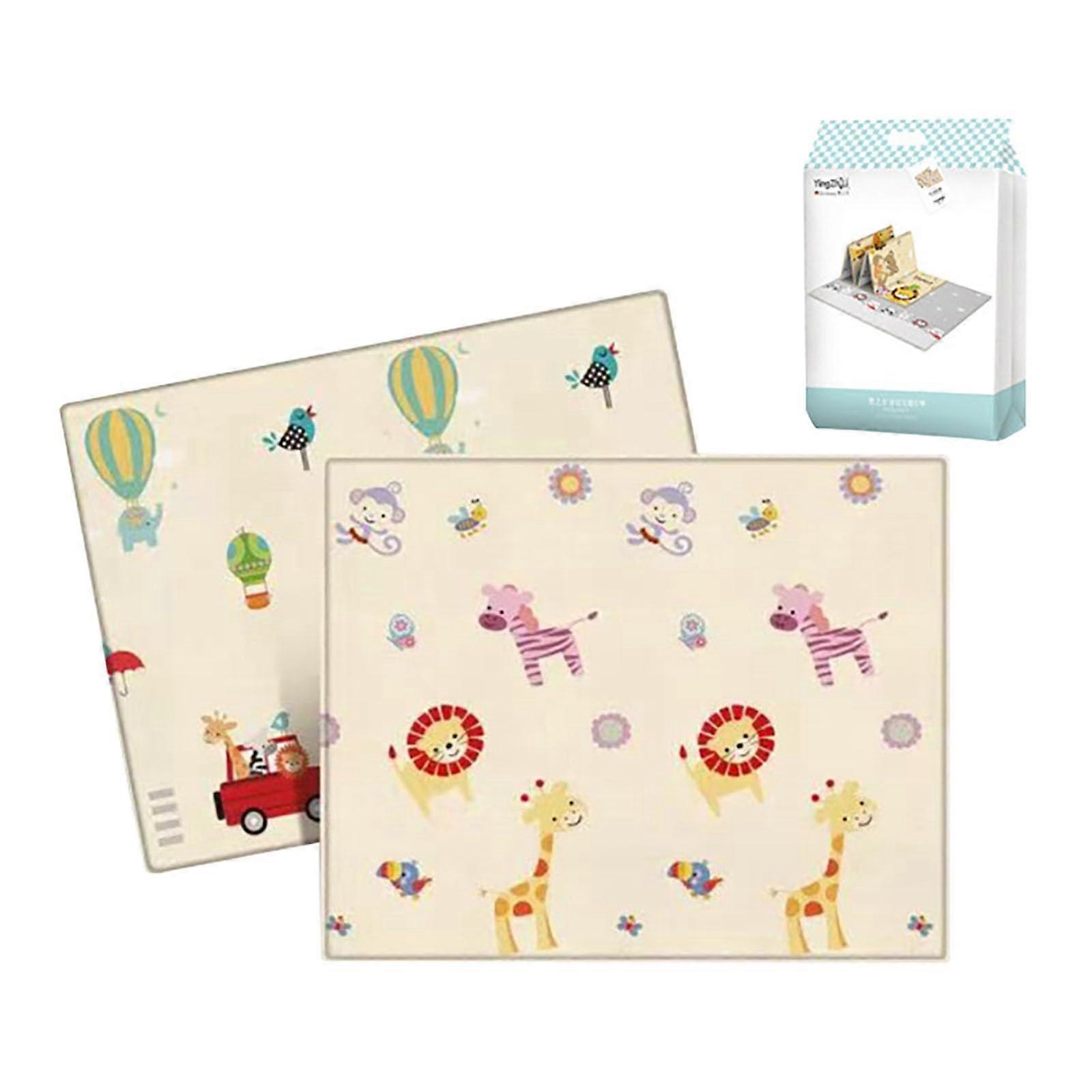 Children's Outdoor Spring Outing Game Mat Pattern Storage Bag Beige One Size