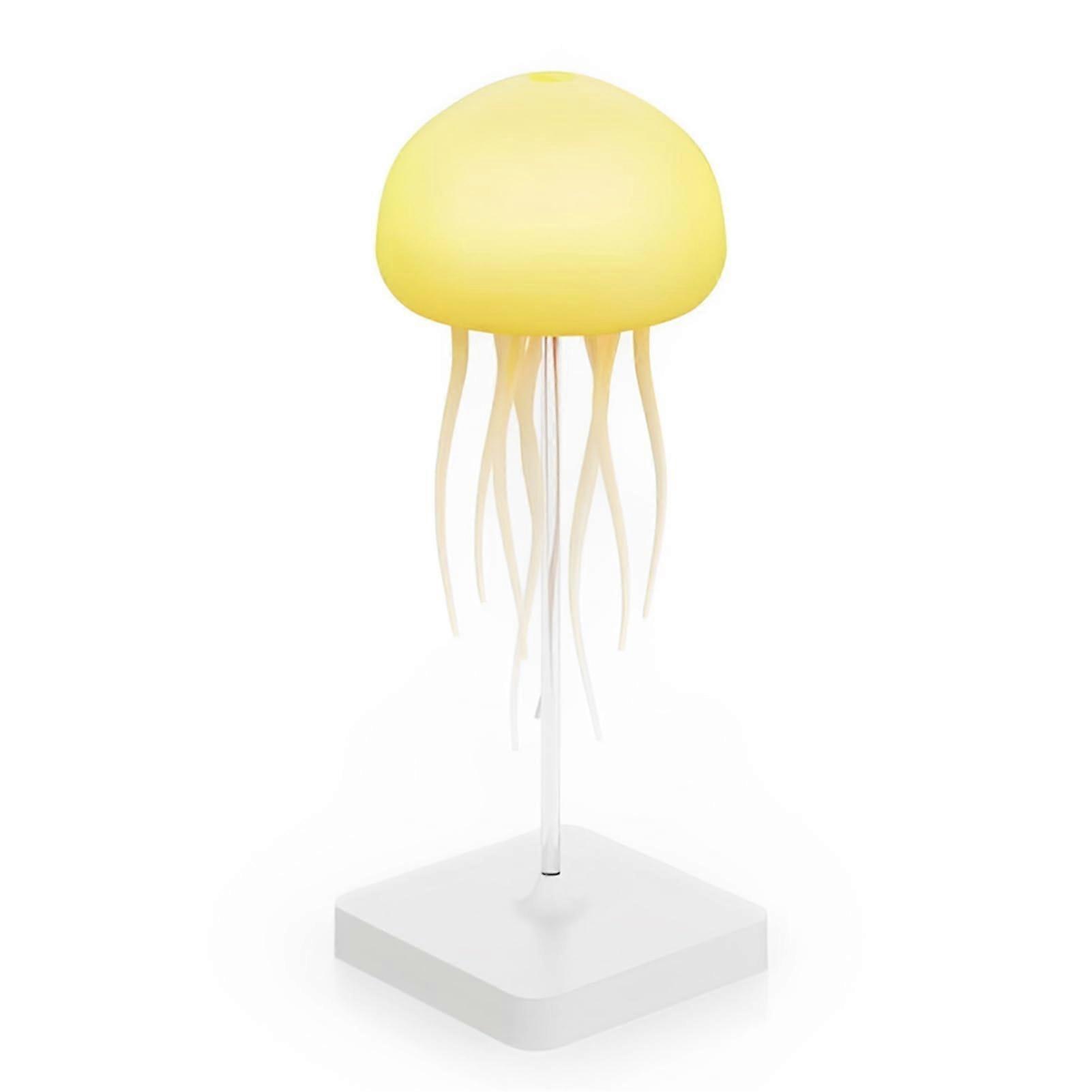 Jellyfish Lamp with Voice Control, 9 Flexible Tentacles, RGB Color Gradient, Bedside Table Night Light for Kids