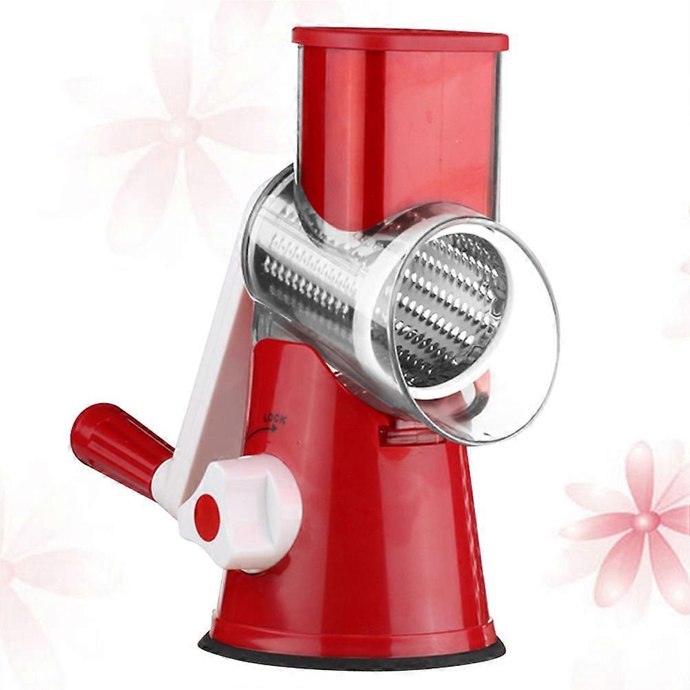 Salad Chopper Tool Rotating Cylinder Multifunctional Shredding ABS Red 26x12x24cm Food Preparation 1Pcs