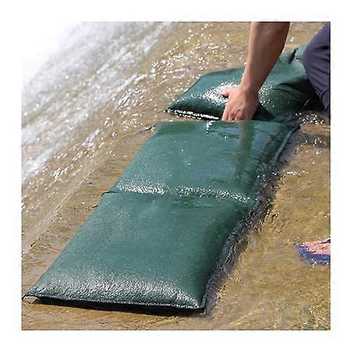 Sandless Sandbags, 10 Pieces, Alternative for Rain Protection (Green, 10 Packs)