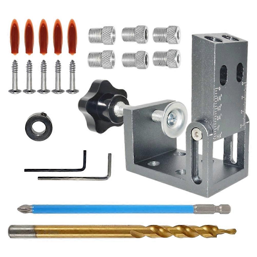 Woodworking Drilling Guide Tool Drill Angle Locator Wooden Board Drilling Quick Drilling 1Set