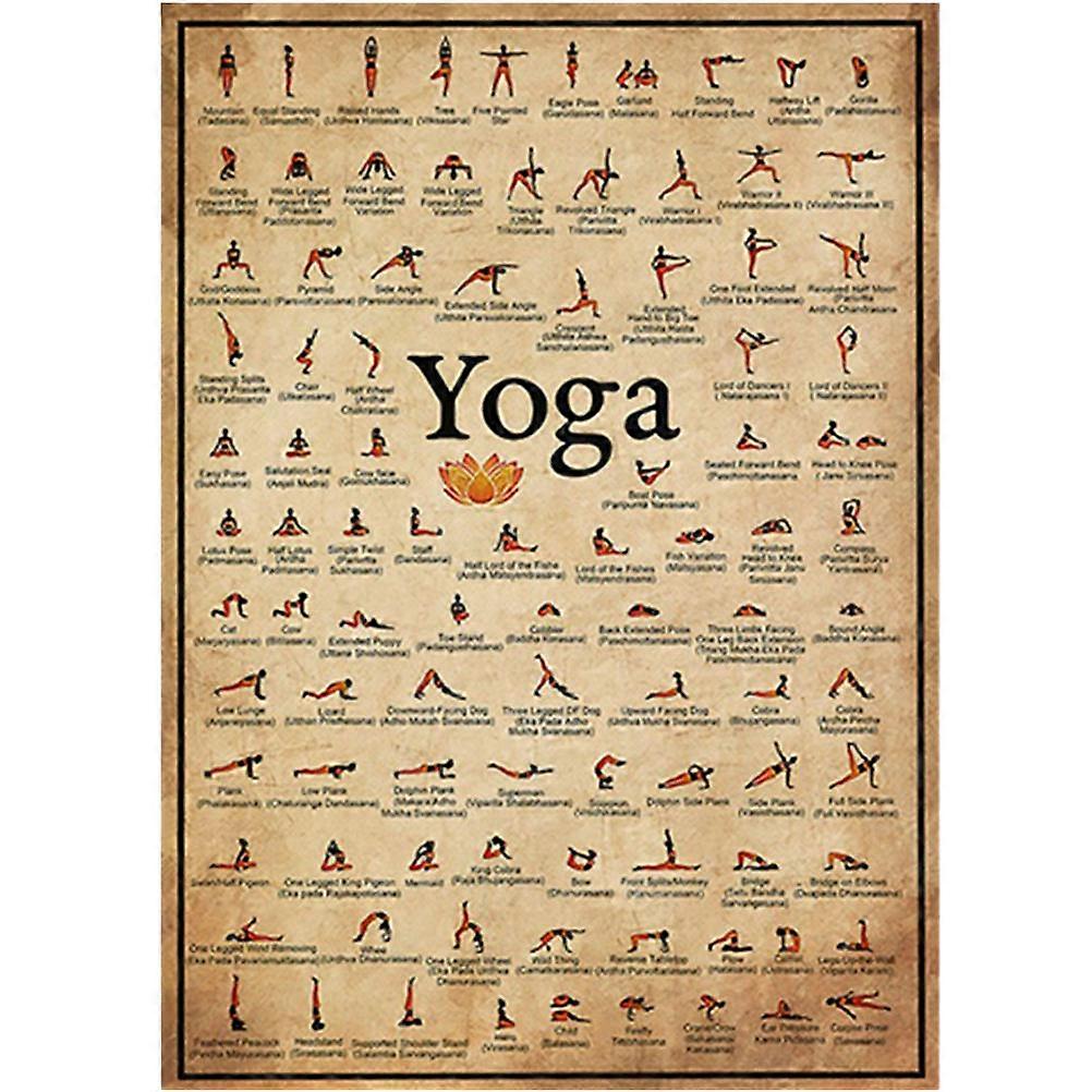 Yoga Canvas Design Wall Picture Rectangular Shape Modern Art Home Interior 1Pcs
