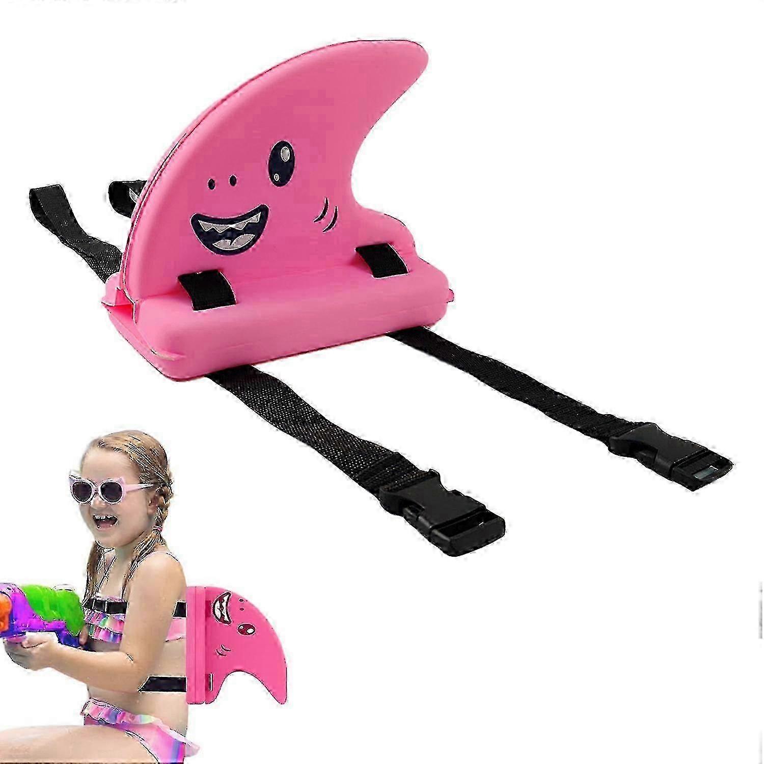 Shark Fin Swimming Kickboard for Kids, Shark Fin Float Safety Swim Trainer, Wearable Training Floaties With Adjustable Belt