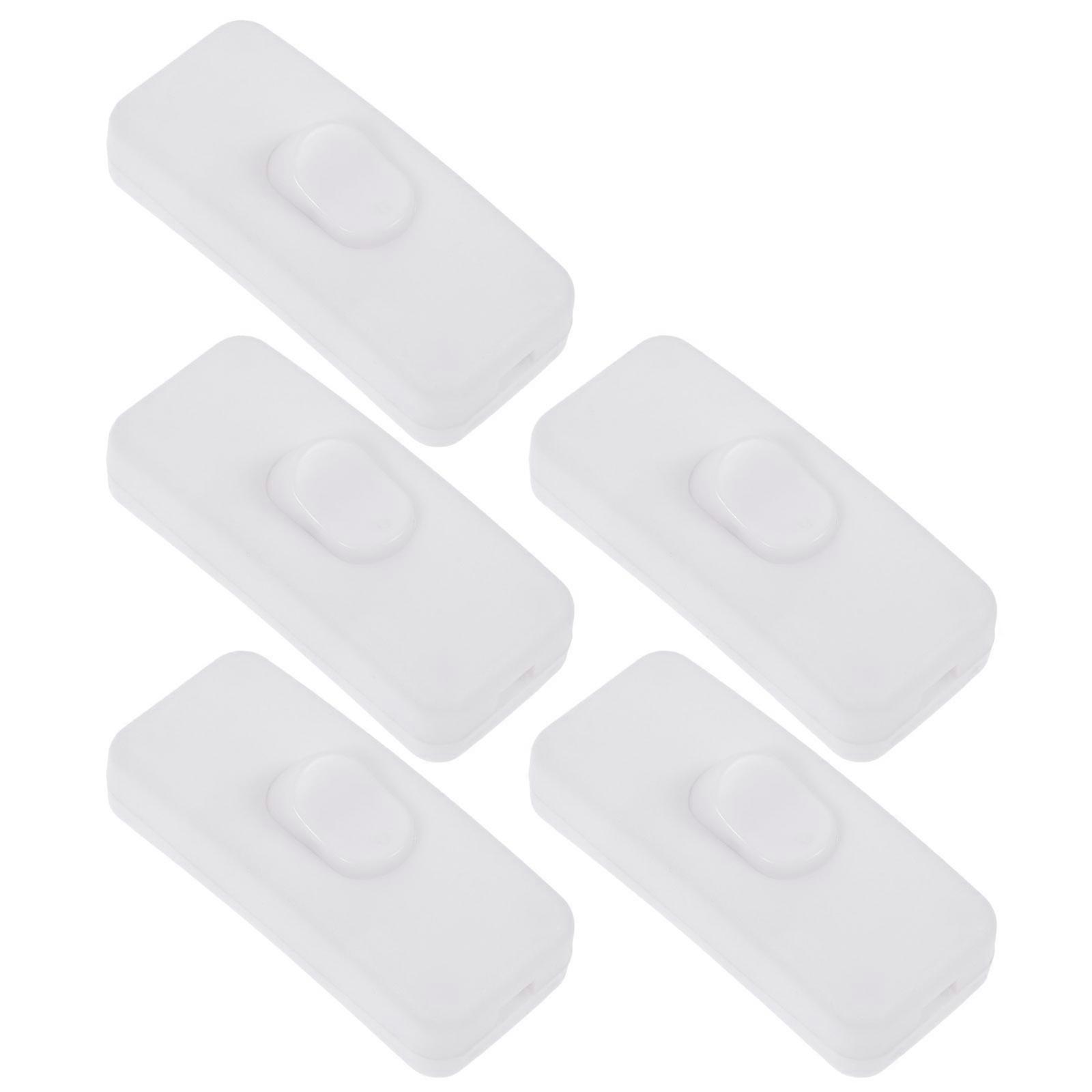 Rocker Light Switch Electrical Equipment For Diy Enthusiasts 5Pcs Abs 59x2cm Simple Design Lamp Switch