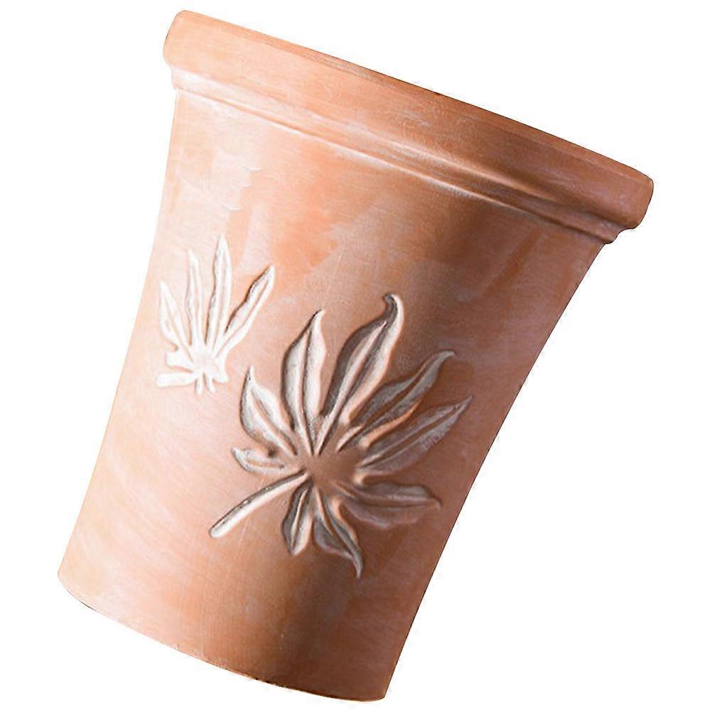 Relief Clay Flowerpot Decorative Planting Pot Terracotta Planter