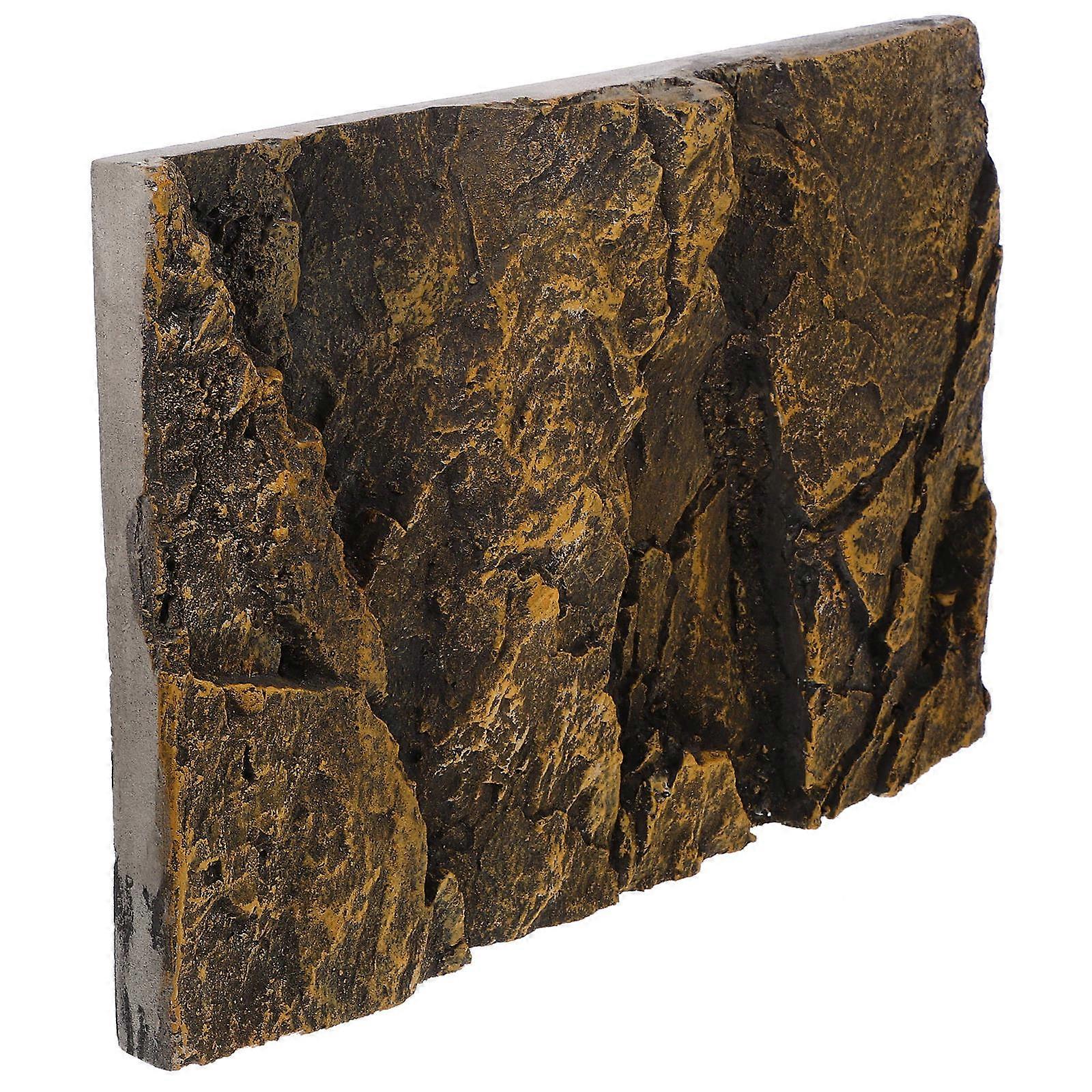 Reptile Tank Background Board For Aquarium Setup Climbing Surface Brown Durable 1Pcs