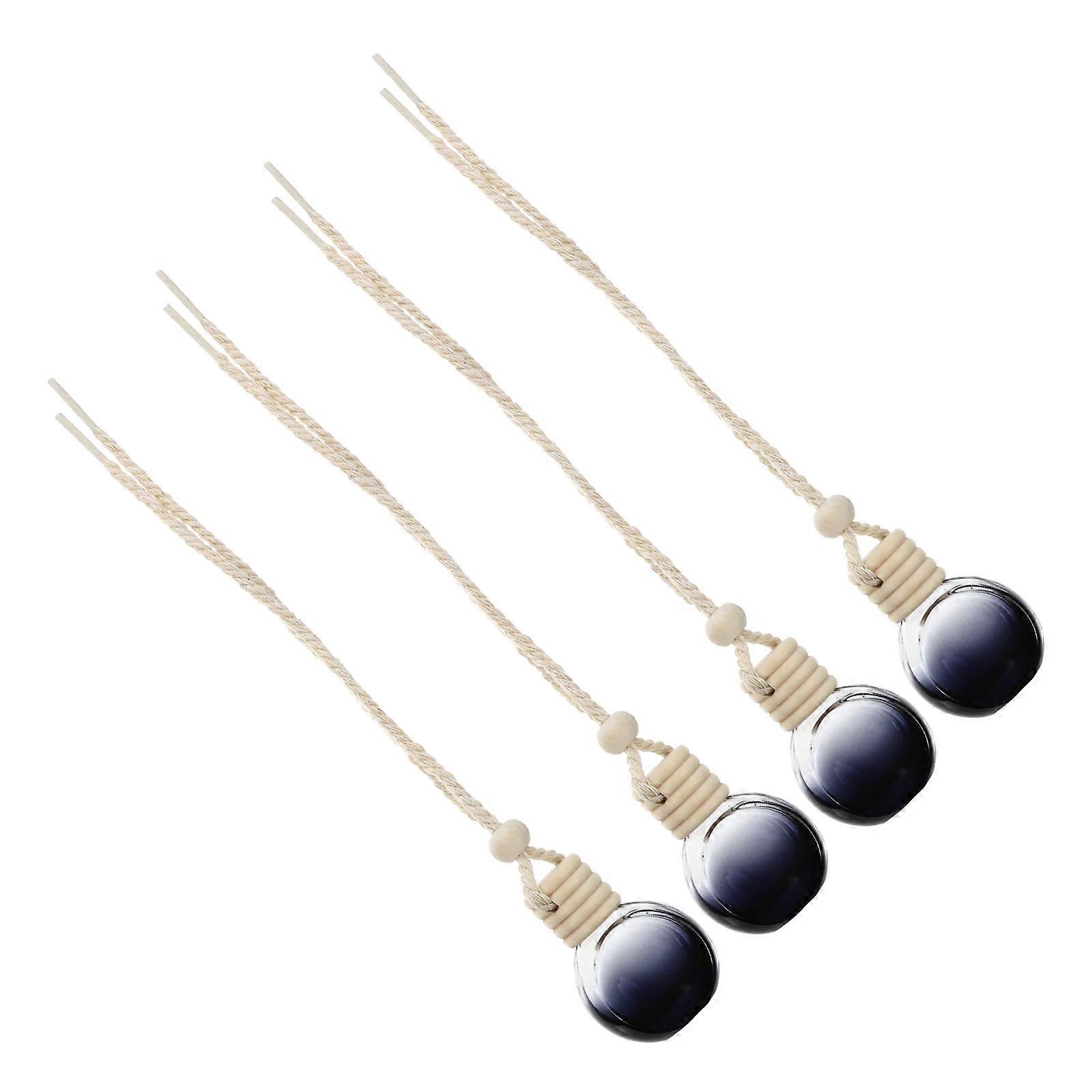 Refillable Car Fragrance Bottles 4 Pcs Essential For Car Use Providing Stress Reduction And Fatigue Relief In Attractive Purple Color