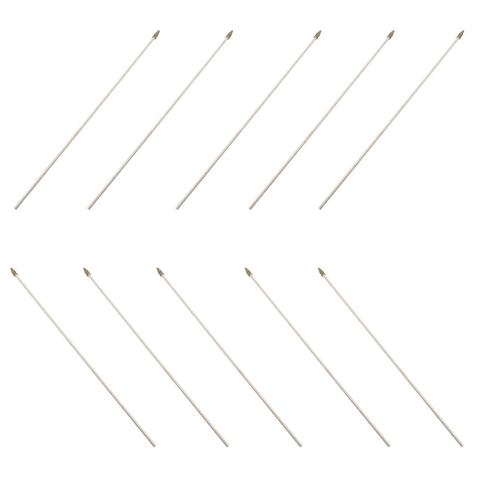 Wooden Flagpole Set – 10pcs, Smooth & Durable, Natural Finish, Ideal for DIY Flags, Festivals, Parades, and Tour Guides
