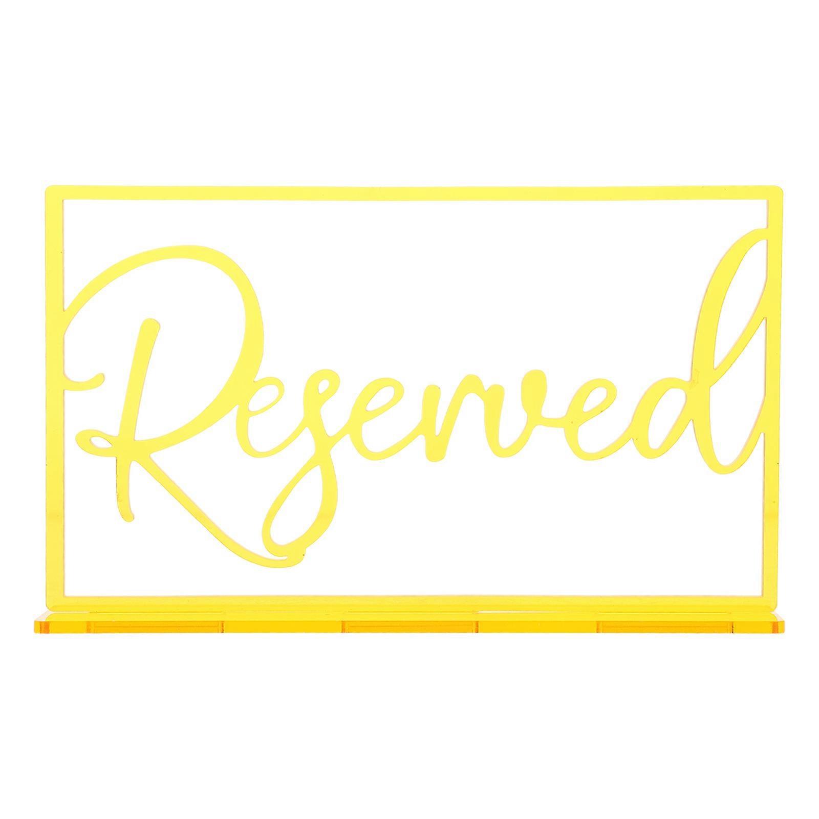 Reserved Table Sign for Wedding Restaurant Office Party and Business Events 1 Set Table Reservation Sign for Wedding Table Decor