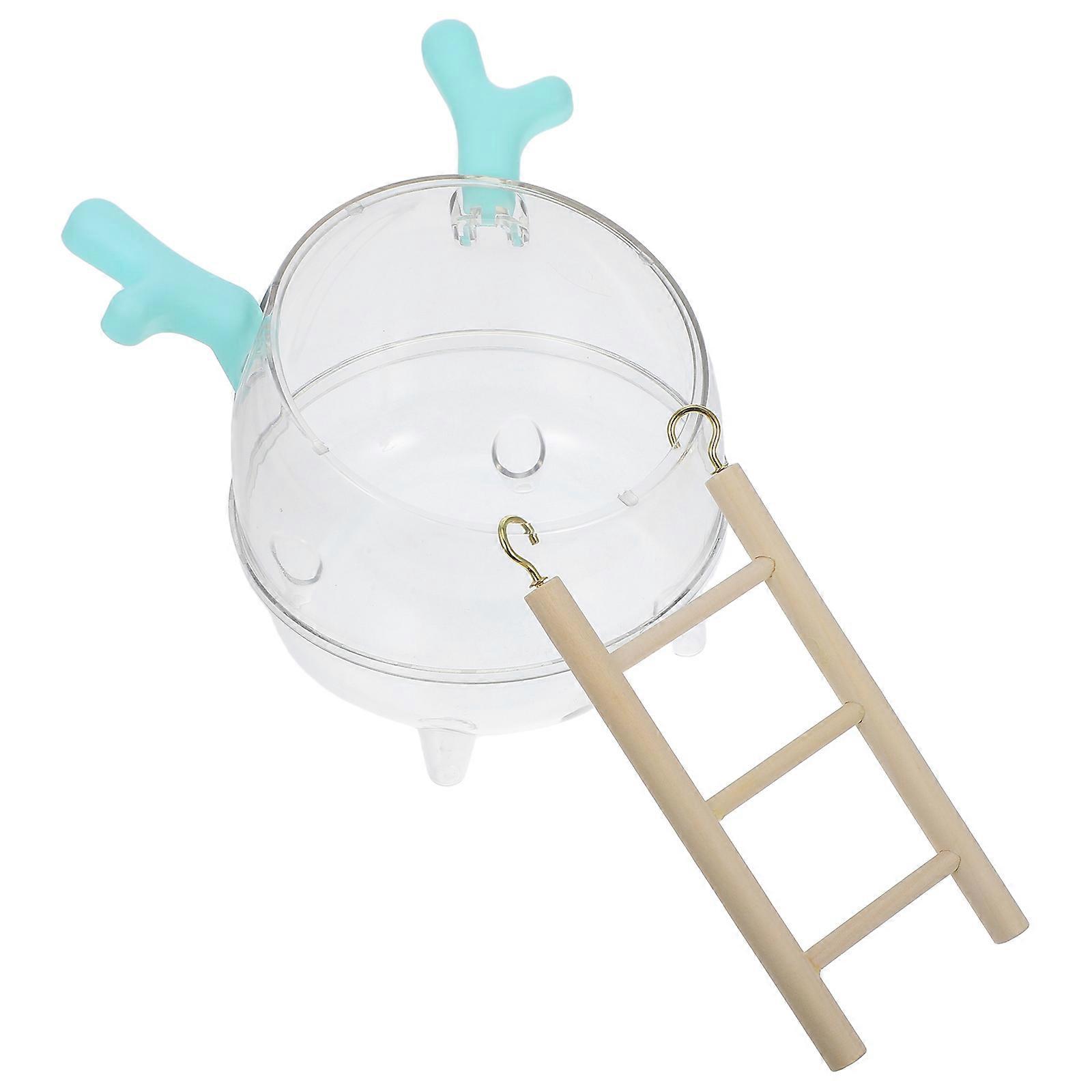 Hamster Shower Sand Bath Container Resting Place Rectangular Shape 14x14x13.8cm 1Set