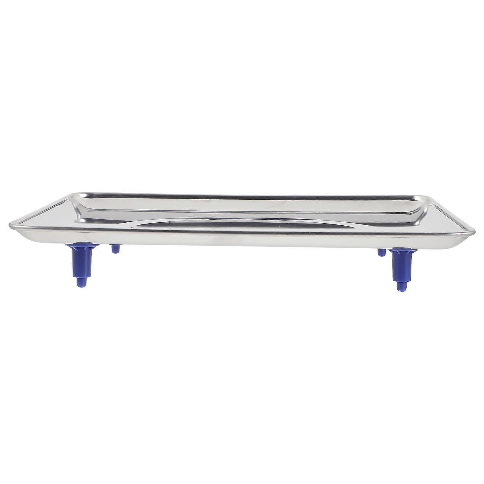Silver Metal and Plastic Weighing Scale Tray for Home Use with Strong Support and Stability 6.3 x 4.7 inches