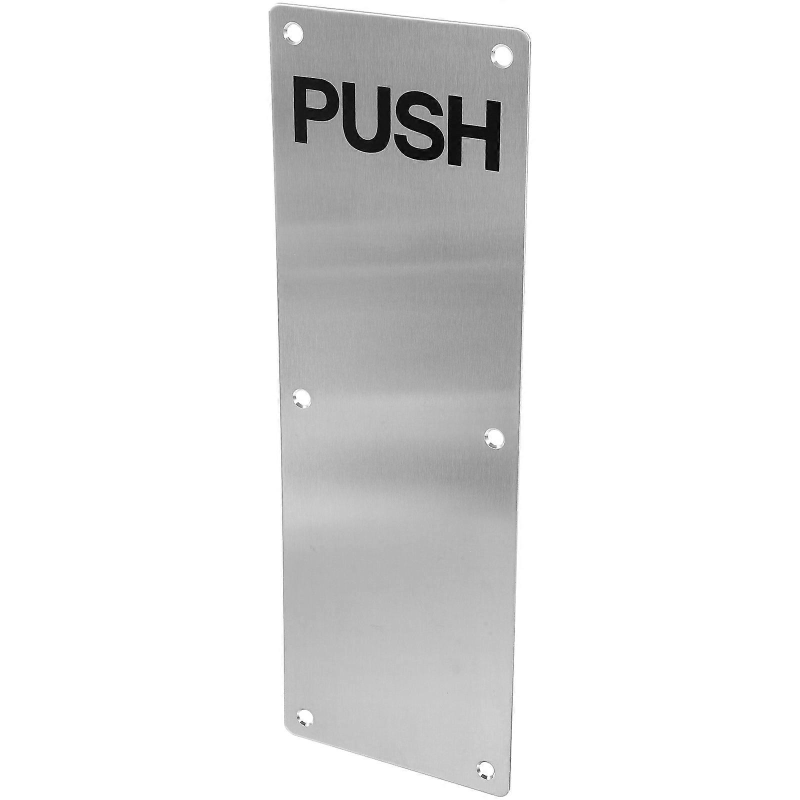 Stainless Steel Door Push Plate for Easy Handle Aisle Use Silver Color 1 Piece
