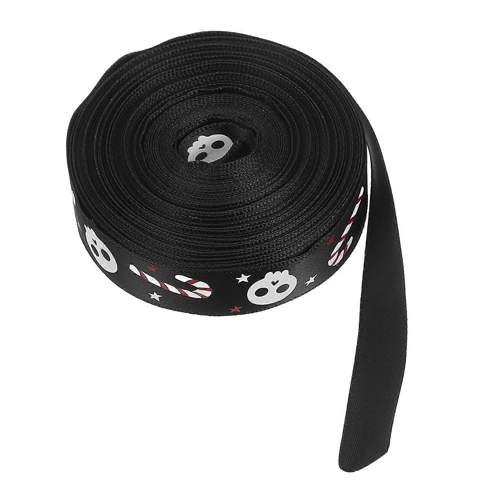 1 Roll Halloween Ribbon for DIY Bows and Present Wrapping for Crafting and Decorating Unique Halloween Designs Ribbon for DIY Crafts Making