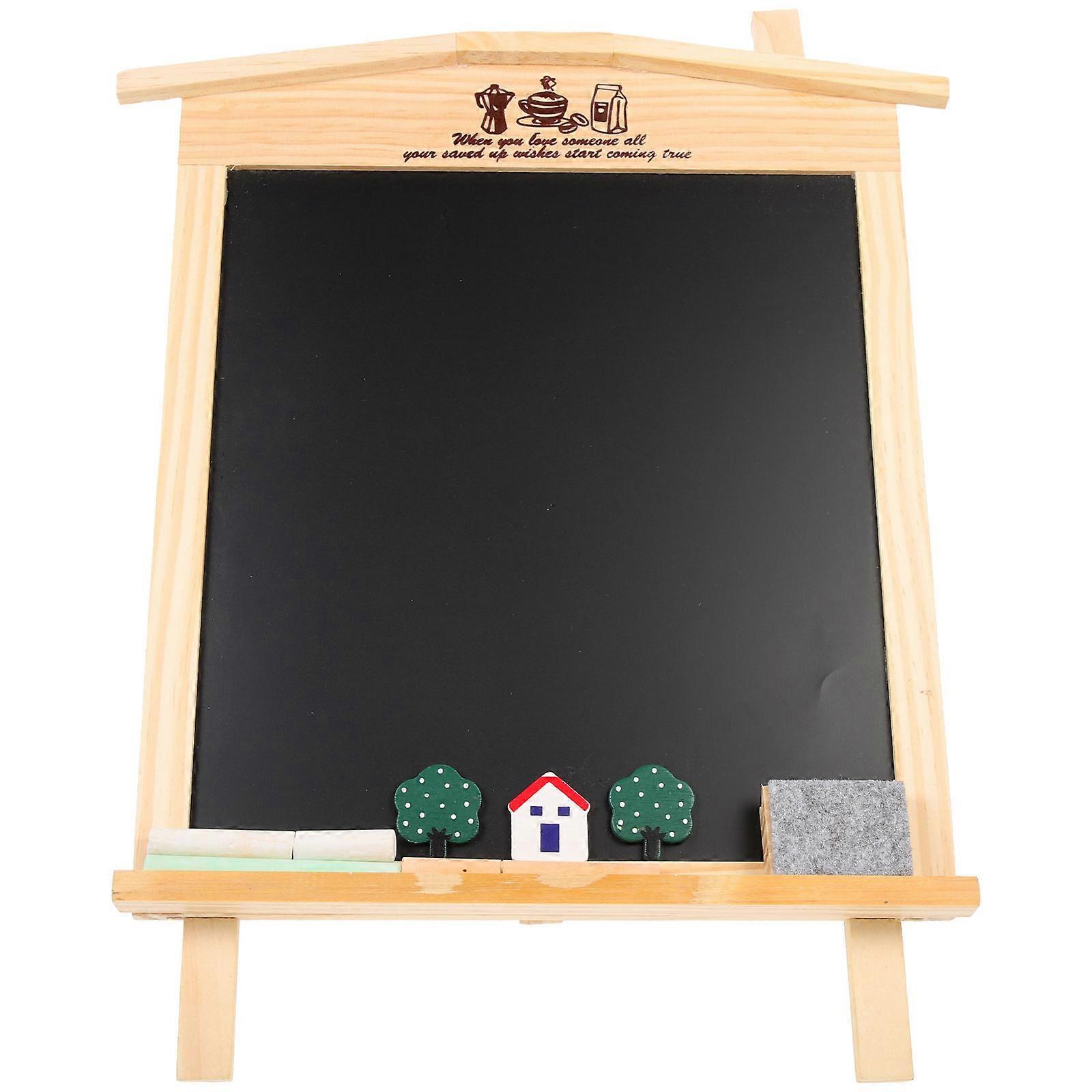 Small Screen Blackboard For Children And Home Decoration Simple House Shape Message Sharing 1 Set