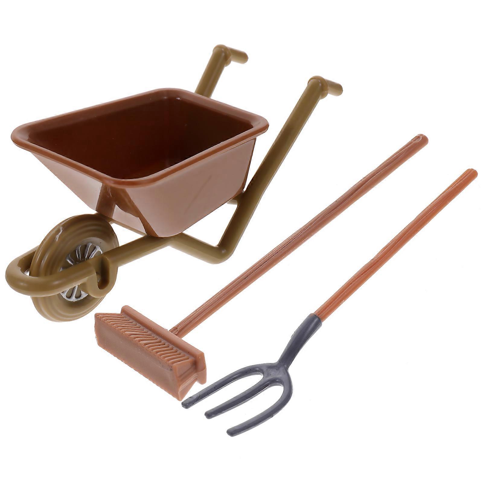 Dollhouse Garden Tools Suitable For Toy House Accessories Micro Landscape Featuring Farm Style And Decorative Accessory 2 Sets