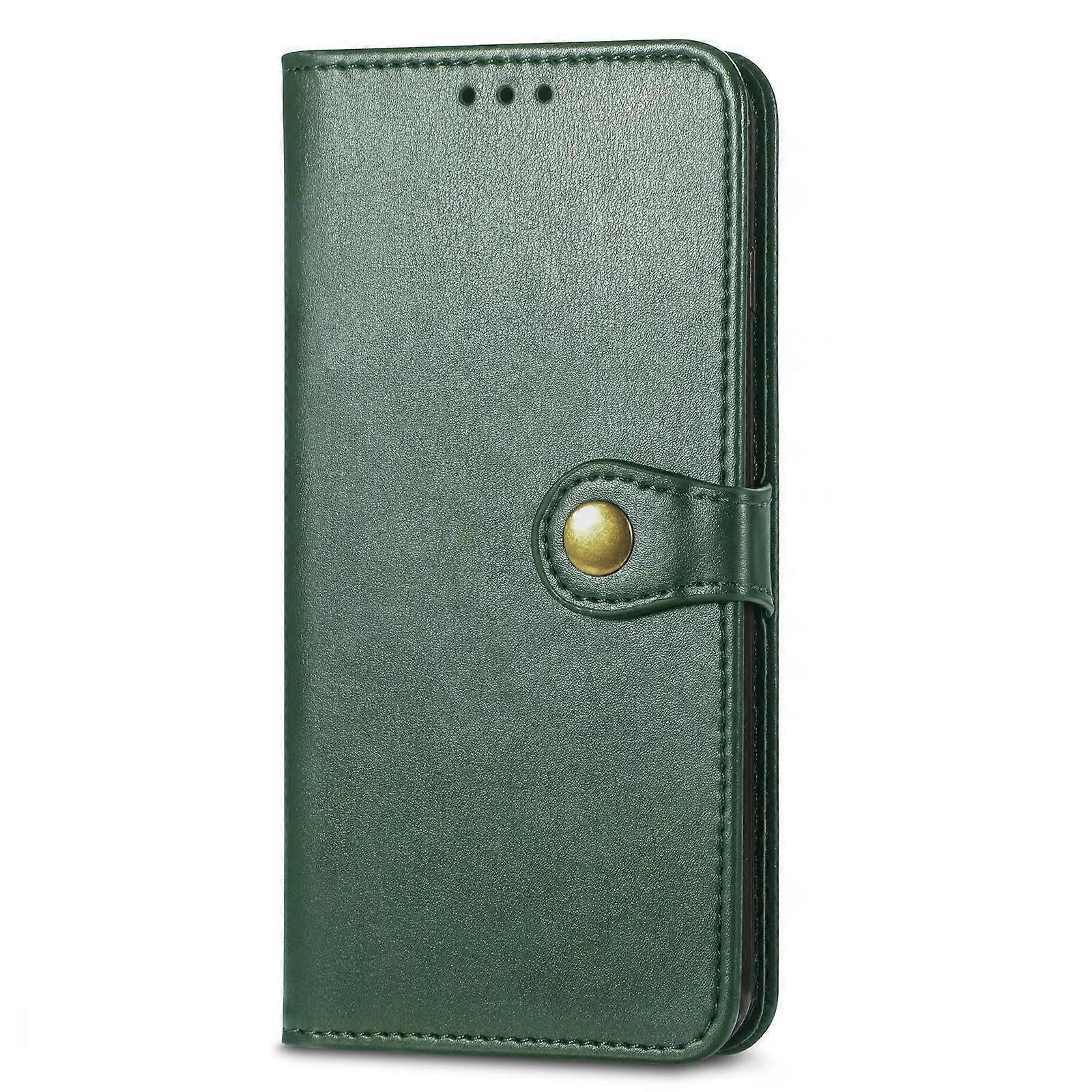 Xiaomi Redmi 10X Pro 5G Case Leather Flip Case With Card Slot And Stand Green