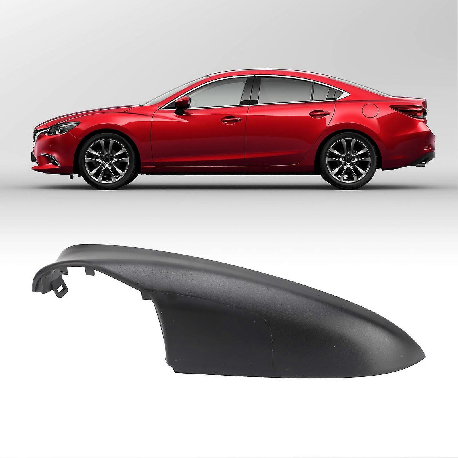 Rearview Mirror Rear Cover Black Colorfast Dustproof Rounded Corners Replacement For Mazda 6 Atenza 2014‑2017 Left 