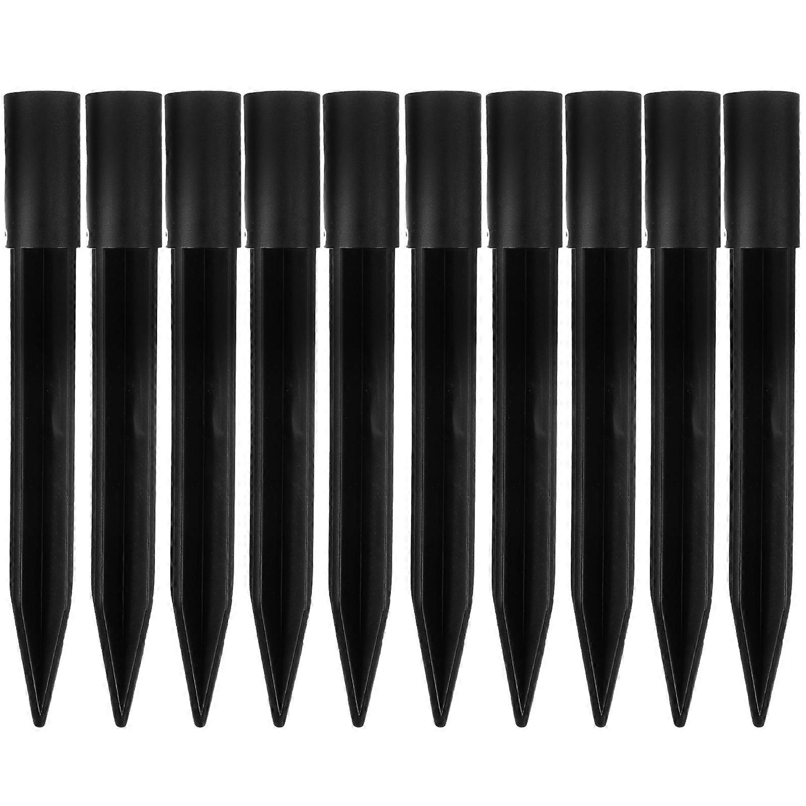 Ground Stake Spike Replacement for Solar Light Use 10Pcs Reinforced Plastic Stakes