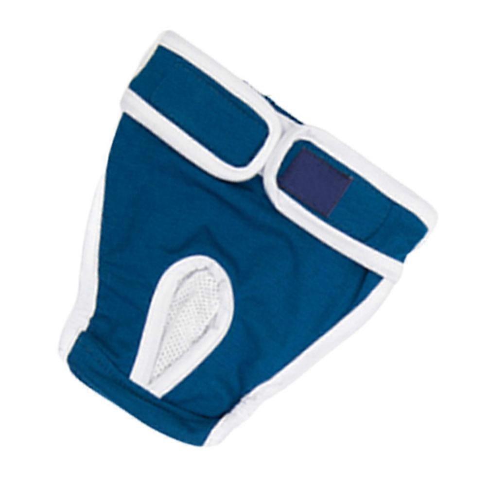 Comfortable Cotton Pet Safety Pants for Dog Use with Good Absorption and Permeability Blue Size XL