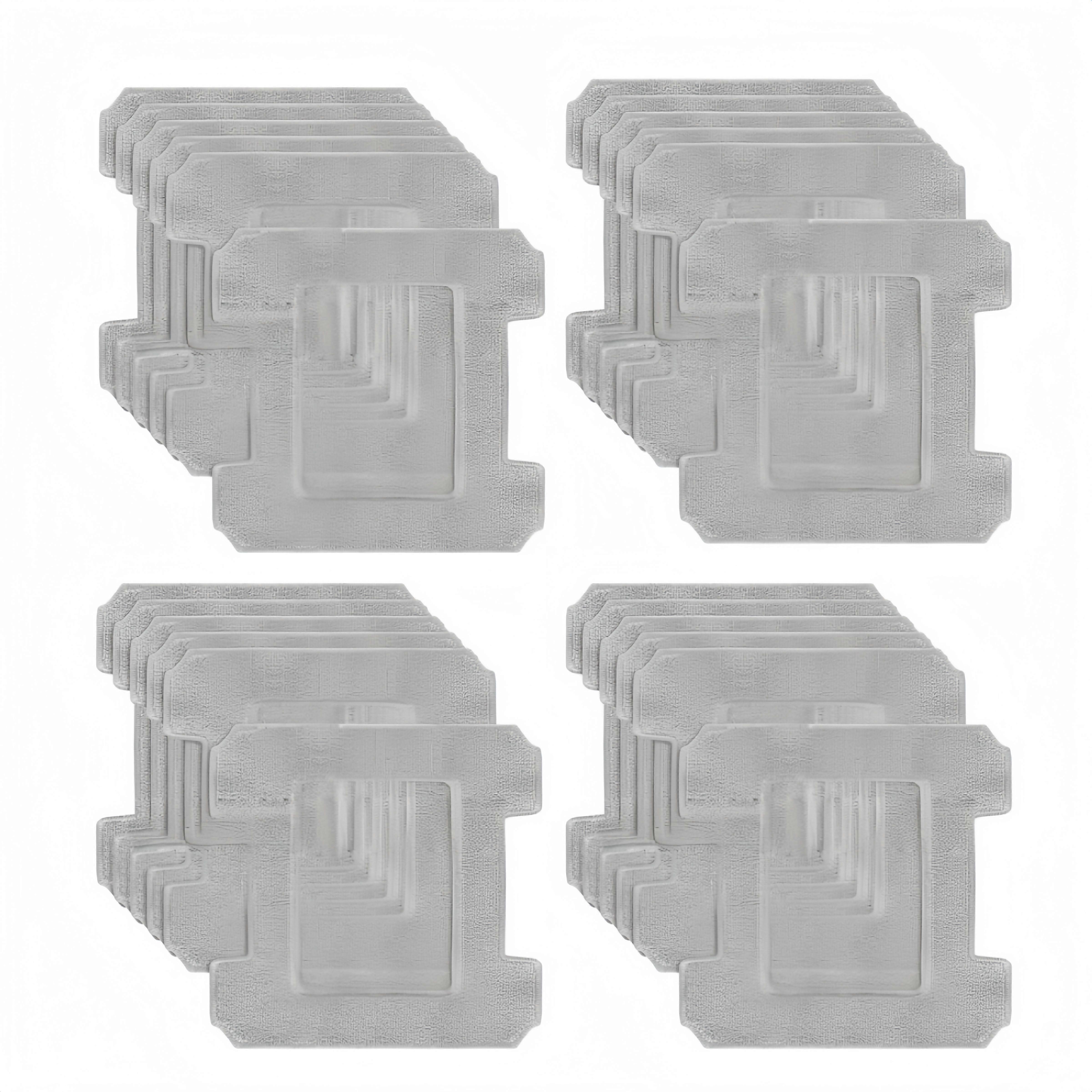 24 Pack Washable Microfiber Pads Compatible With Ecovacs Winbot W1/W1 Pro/W2/W2 Omni Window Robots -HK728