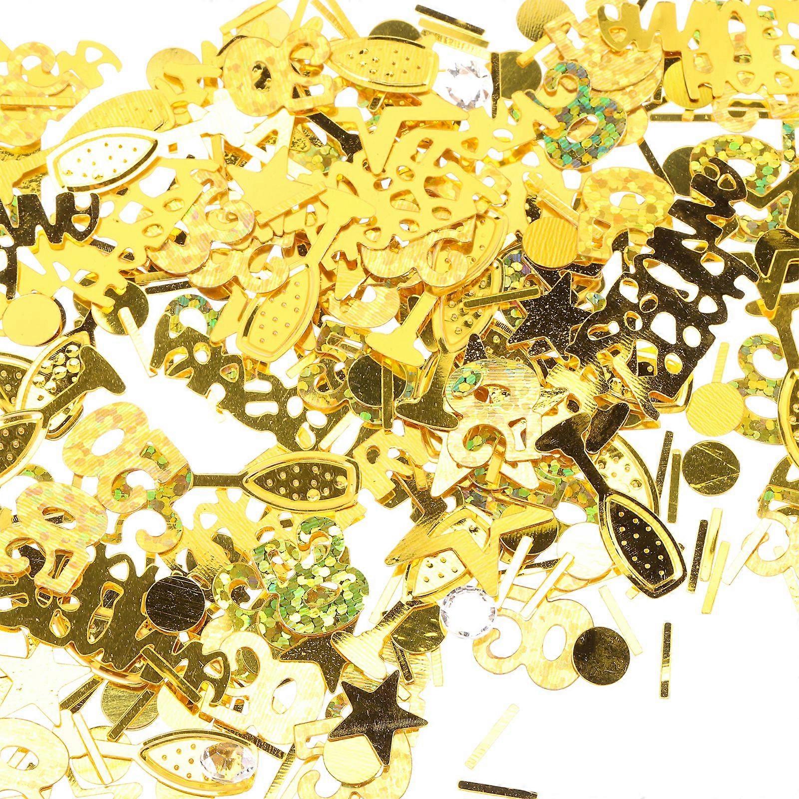 3 Packs Confetti Glitter Happy Anniversary Confetti Sequins for 50th Anniversary Party Decor