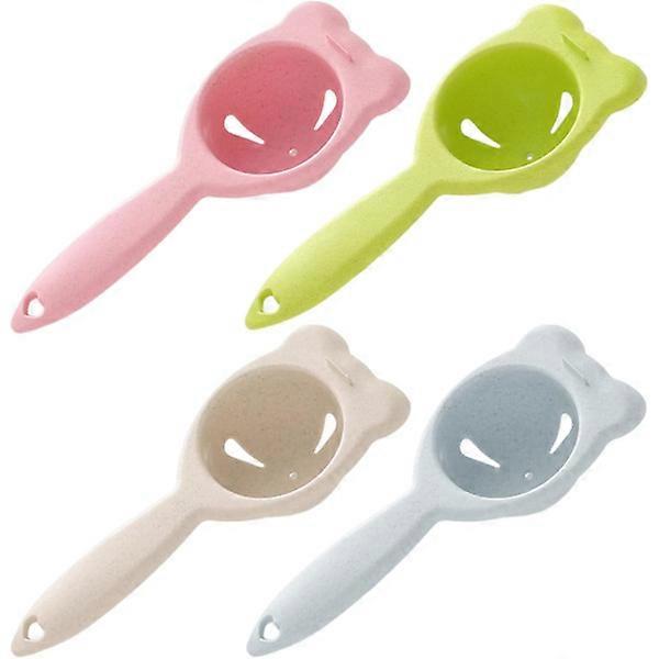 4 egg separators, egg separator tools, egg yolks, egg white separator, baking egg white filter, kitchen egg extraction tool