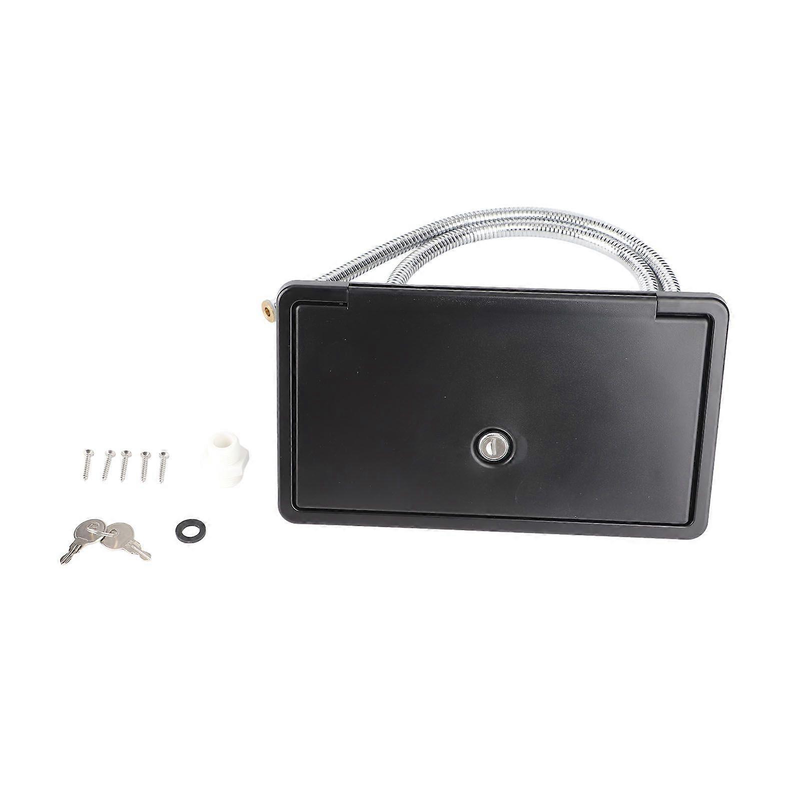 طقم دش خارجي 1.5 متر خرطوم معدني لقافلة اليخوت العربة