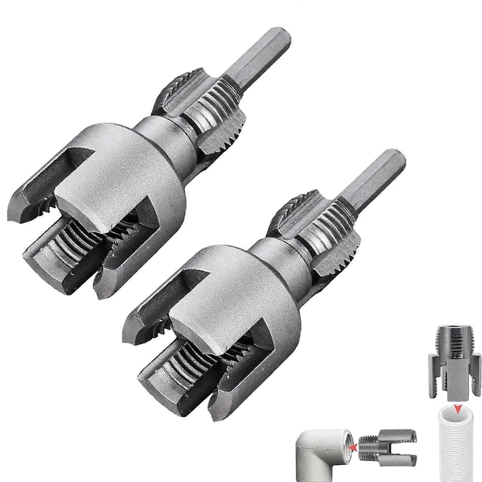 2in1 Pipe Threading Tool for PVC/PPR Pipes, LeakProof, DIY Professional Use