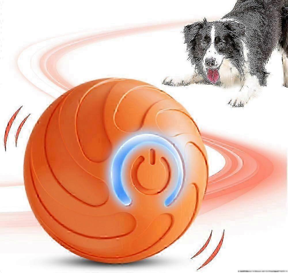Vibrating Dog Ball, USB Rechargeable Interactive Toy, Automatic Moving Bouncing Ball for Dogs