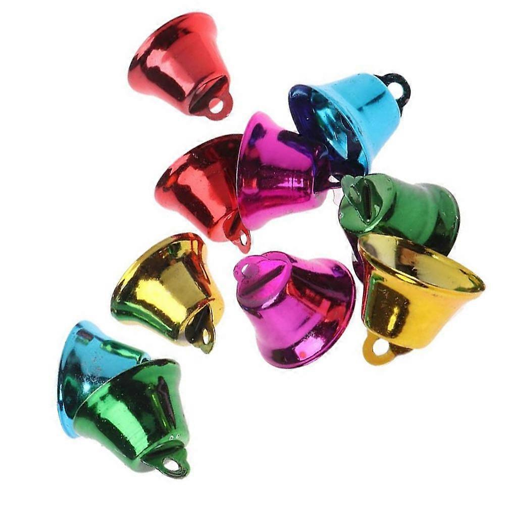 Pet Bell Playthings Parrot Bells Set with 20Pcs Assorted Color Iron Bells