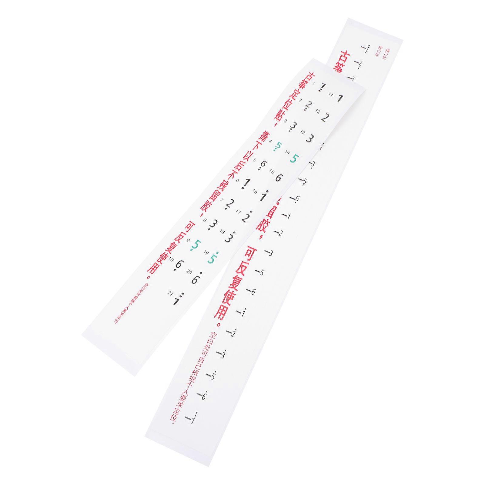 Guzheng Notes Sticker Guzheng Accessory Music Practice Hand Shape Guidance Simple Design 2Pcs