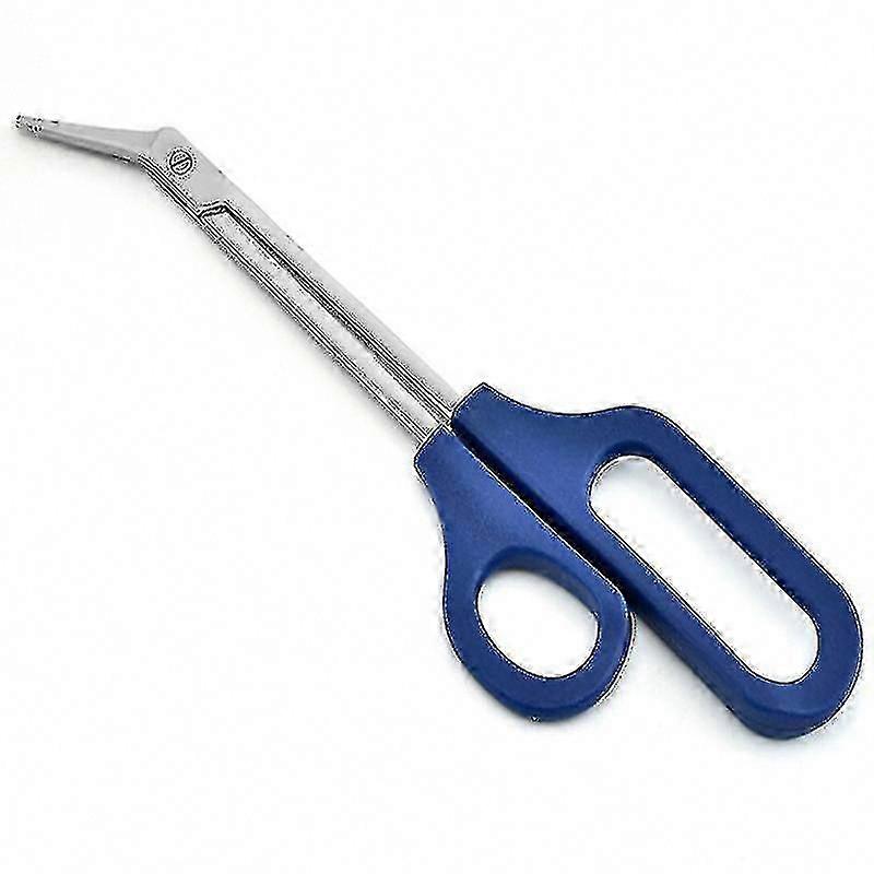 Extra Long Thick Toe Nail Scissors - Sharp Long Handle Nail Clippers for Toenails & Fingernails (1pc, Blue)