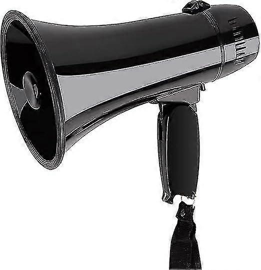 Portable Megaphone Bullhorn 20 Watt Power Megaphone Haut-parleur Voix et Sirène / alarme Modes avec contrôle du volume et sangle