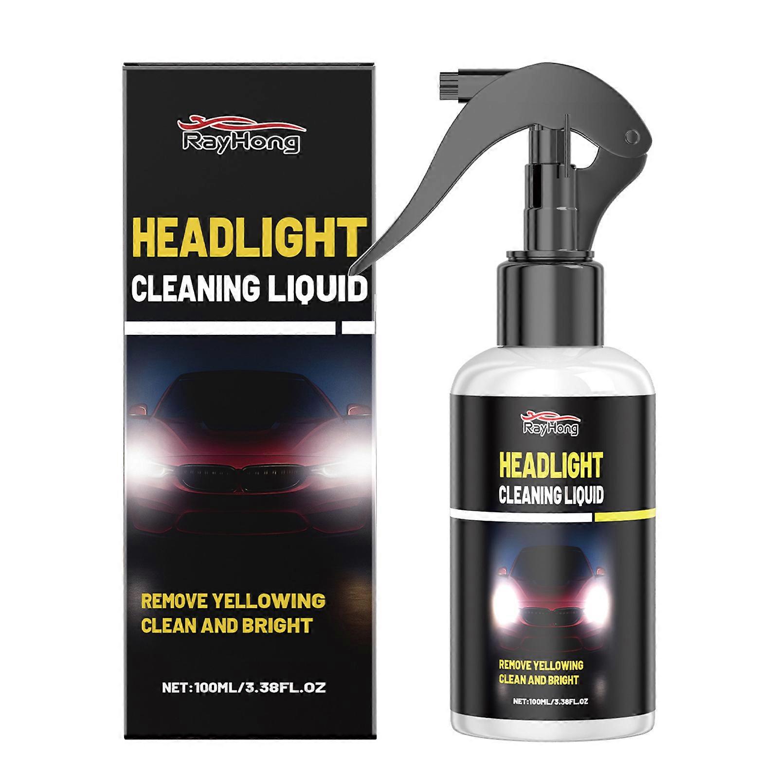 Headlight Cleaning Liquid Enhanced Night Driving Safety for Car Detailing Enthusiast