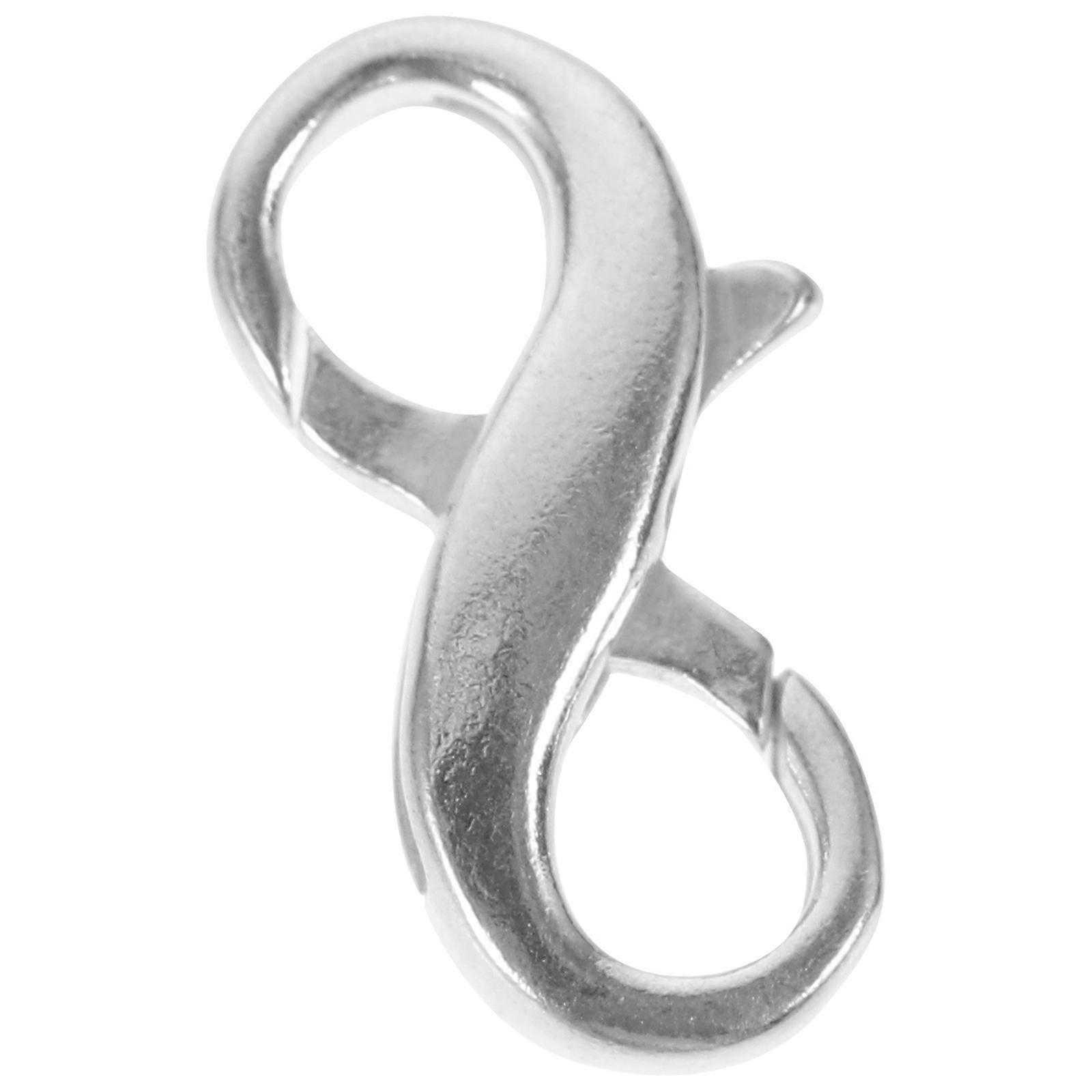 Silver Lobster Clasps for DIY Jewelry Making Necklaces Bracelets and Keychains 10mm
