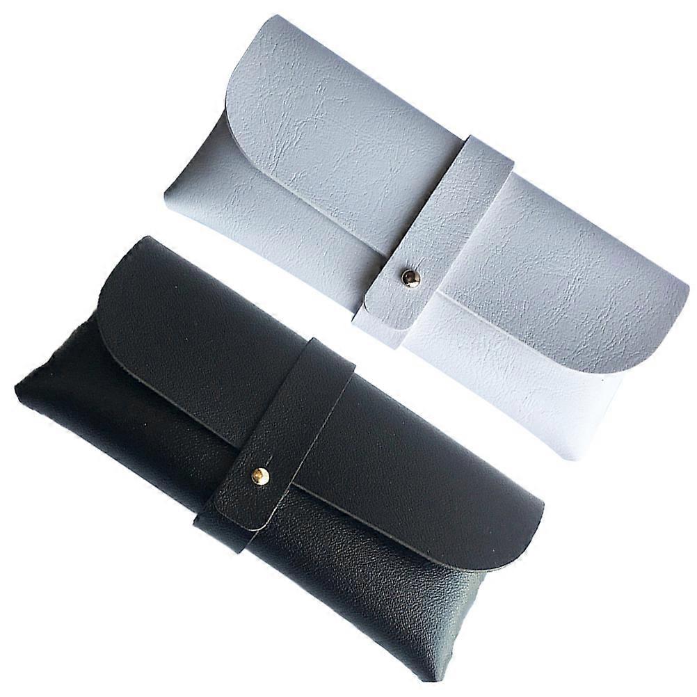 White PU Eyeglasses Case with Large Capacity for Home Suitable for Various Sizes of Glasses 1 Bag