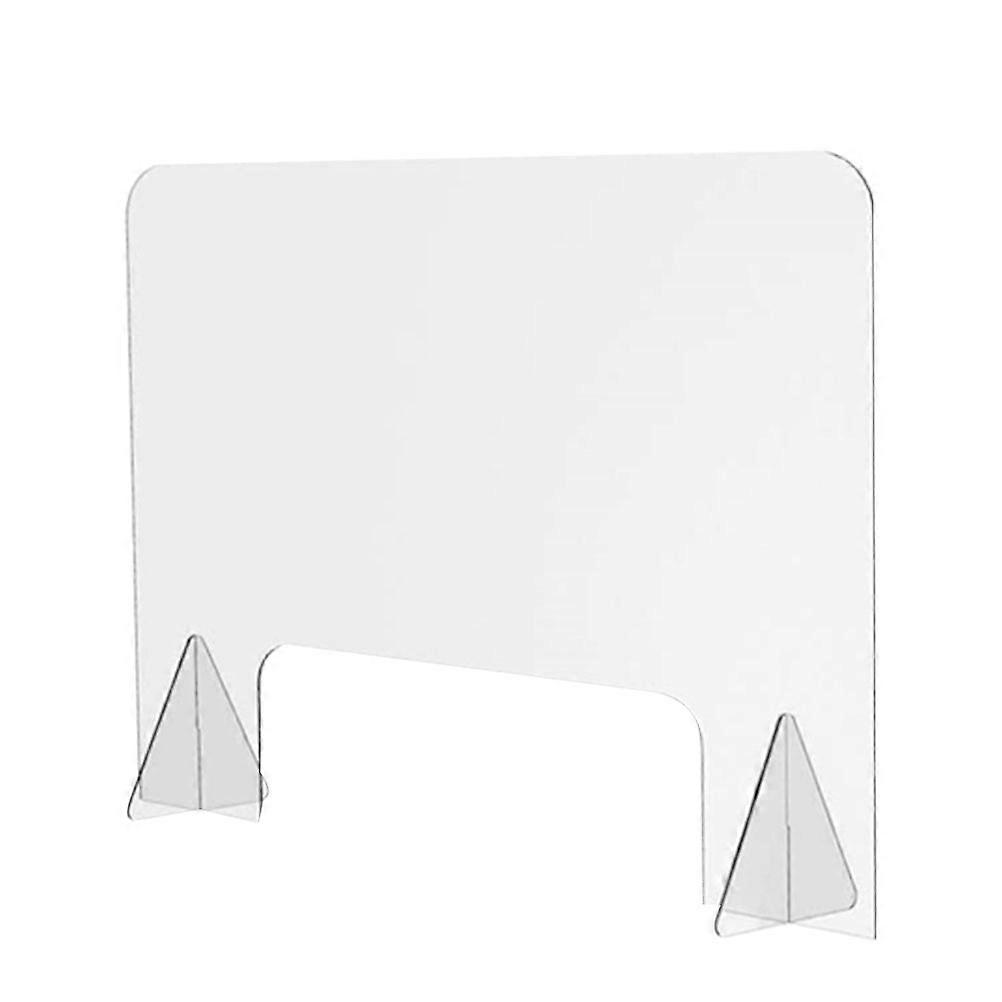 Transparent Acrylic Desk Divider for Office, School, and Canteen Easy Clean Isolation Panel for Protection