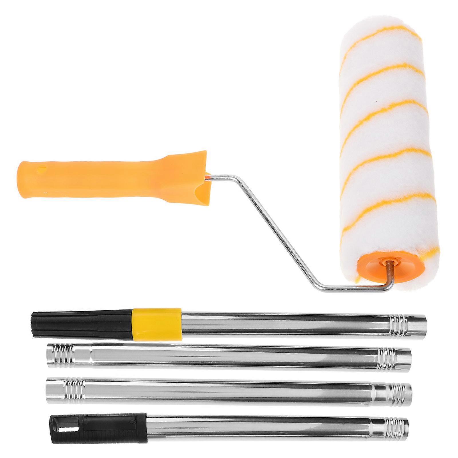 Replacement Paint Roller Cover Set For Professional Use Convenient Size In Yellow Color For Wall Painting 1 Set