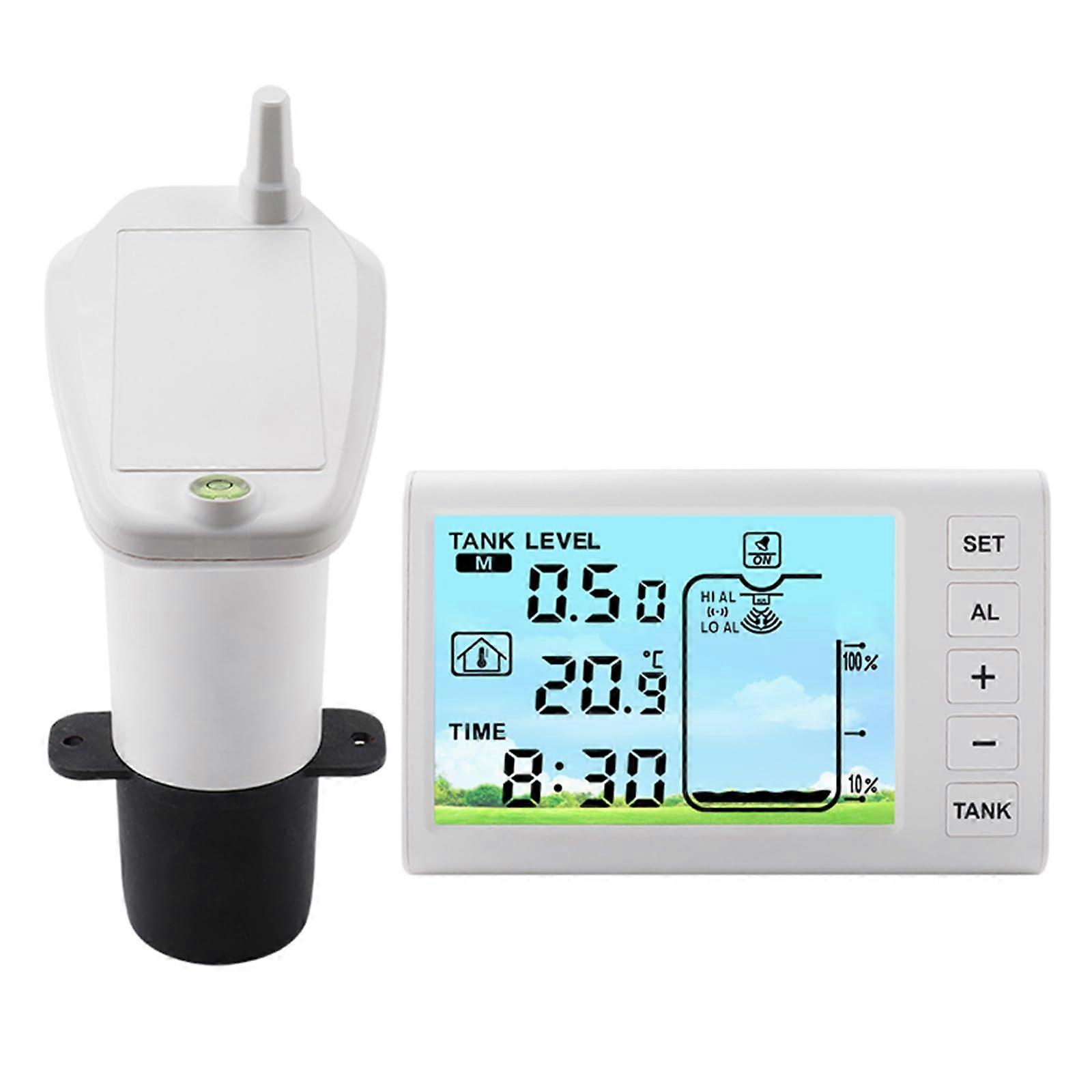 Water Detector Transmitter Receiver Ultrasonic Liquid Level Meter Detector With Temperature Measurement