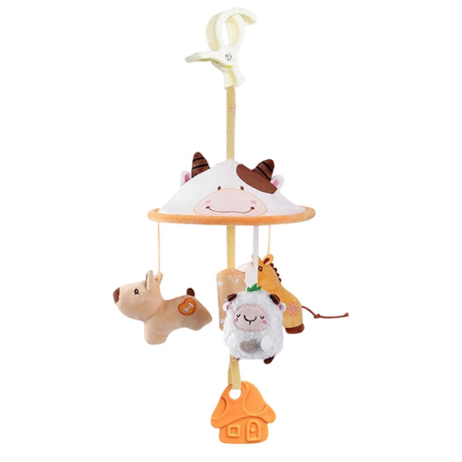 Baby Toy for Stroller and Car Seat - Musical Activity Toy for Toddlers with Convertible Clips and Colorful Design