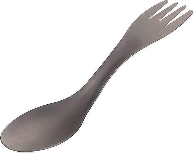 2 in 1 Titanium Alloy Spoon Fork Combination Kitchen Utensils Camping Picnic Travel Hiking