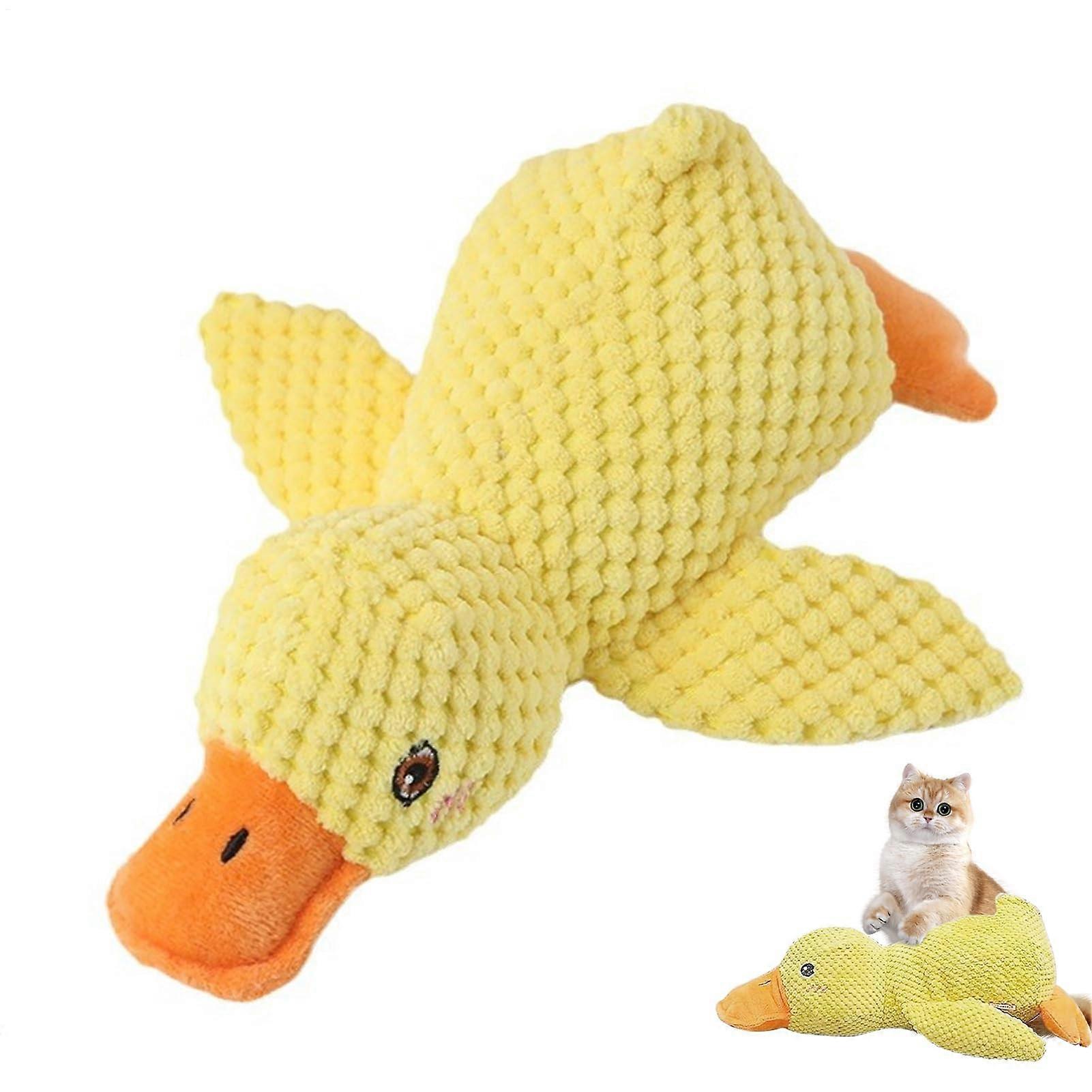 Dog Toy Plush Duck With Squeaker Durable Stuffed Duck Toy For Dogs Rattle Sound Cute High Quality