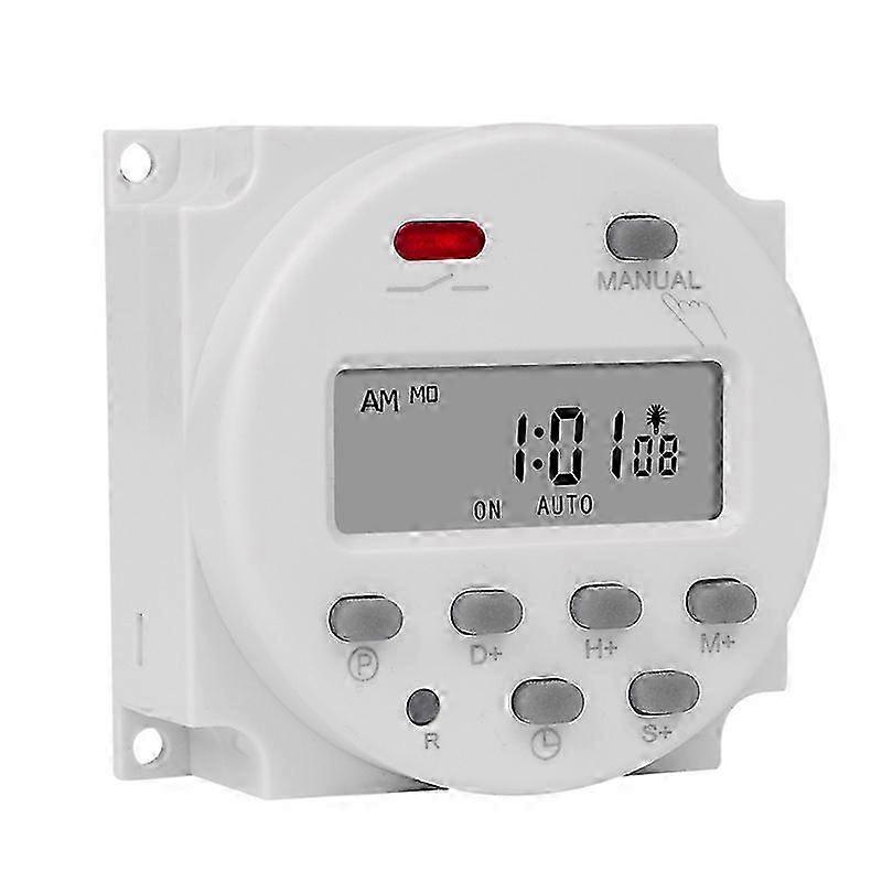 SINOTIMER 1 Sekunden Intervall 220V Digital LCD Zeitschaltuhr 7 Tage wöchentlich programmierbares Zeitrelais Prog Edition 0813