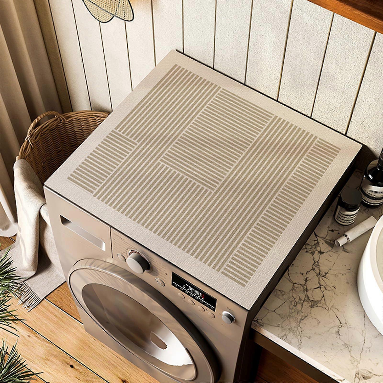 Washing Machine Cover, NonSlip, Dustproof, Soft, Suitable for Refrigerator, Washing Machine, Dryer A5 Style Length 90cm*Width 65cm