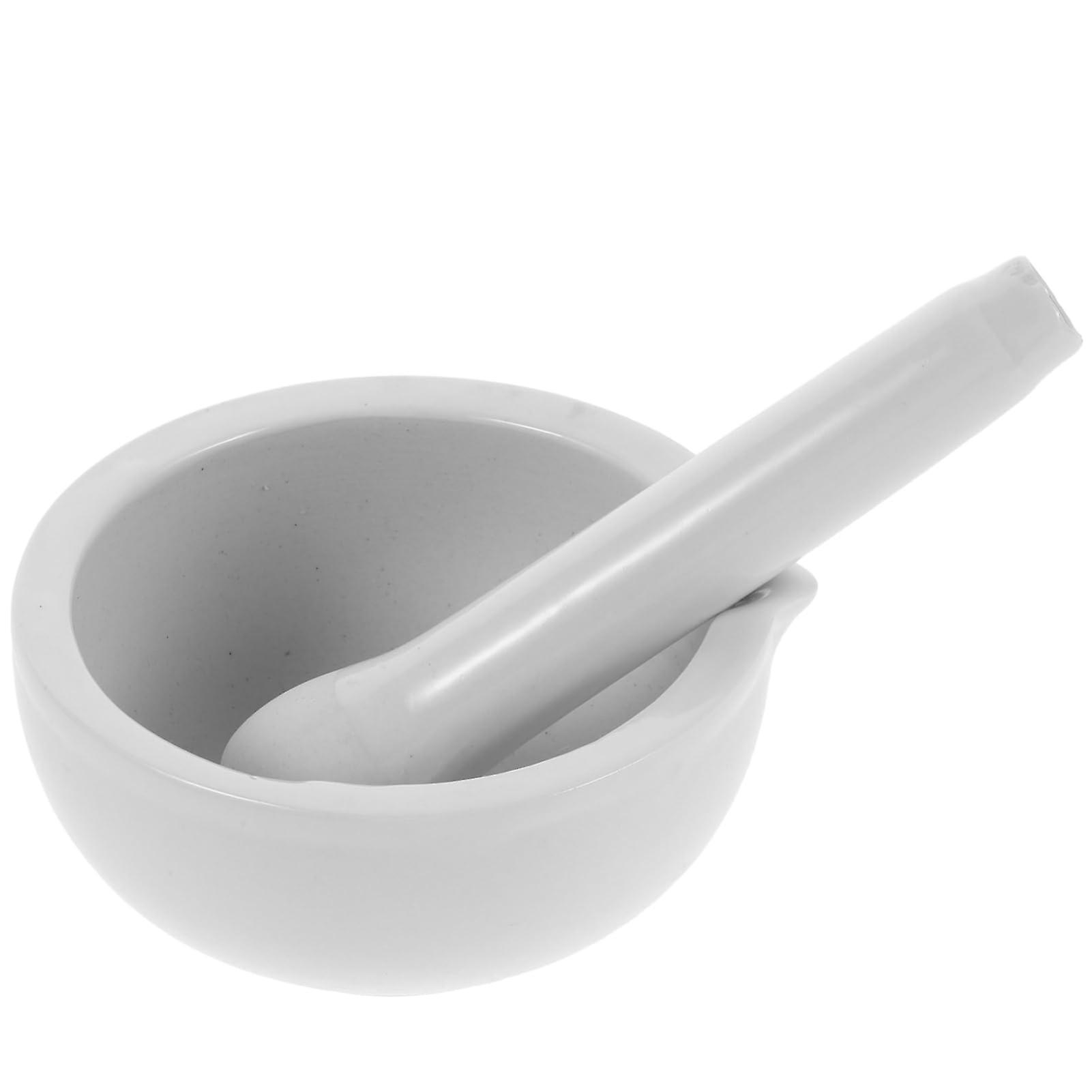 Ceramic Grinding Bowl and Pestle Set for Fine Pigment Grinding, DIY Art Projects, User-Friendly Design, Home and School Use