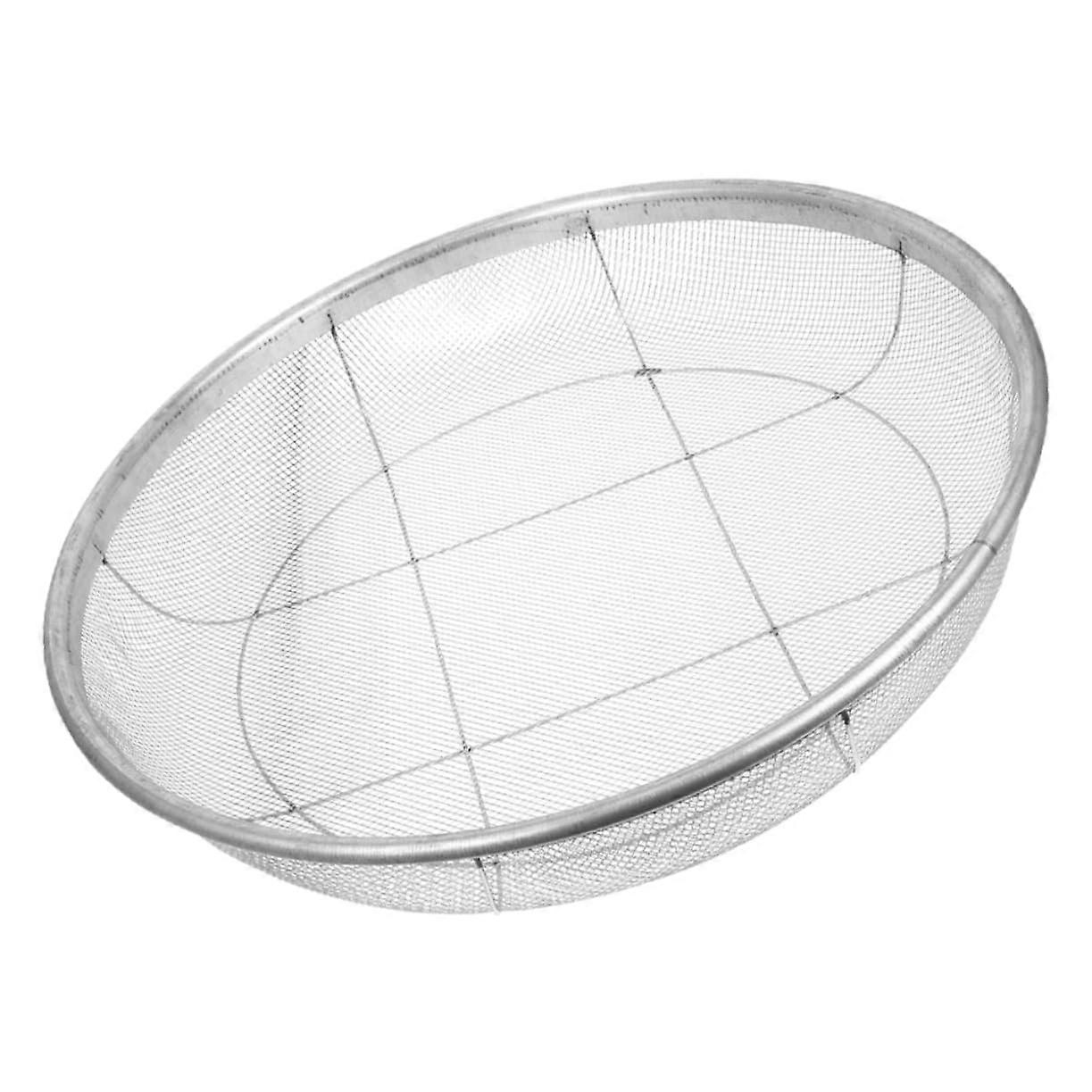 Floor Sieve With Ergonomic Handle, Sandstone Filter, Stackable Potting Soil Sieve, 43 cm, Outdoor Use