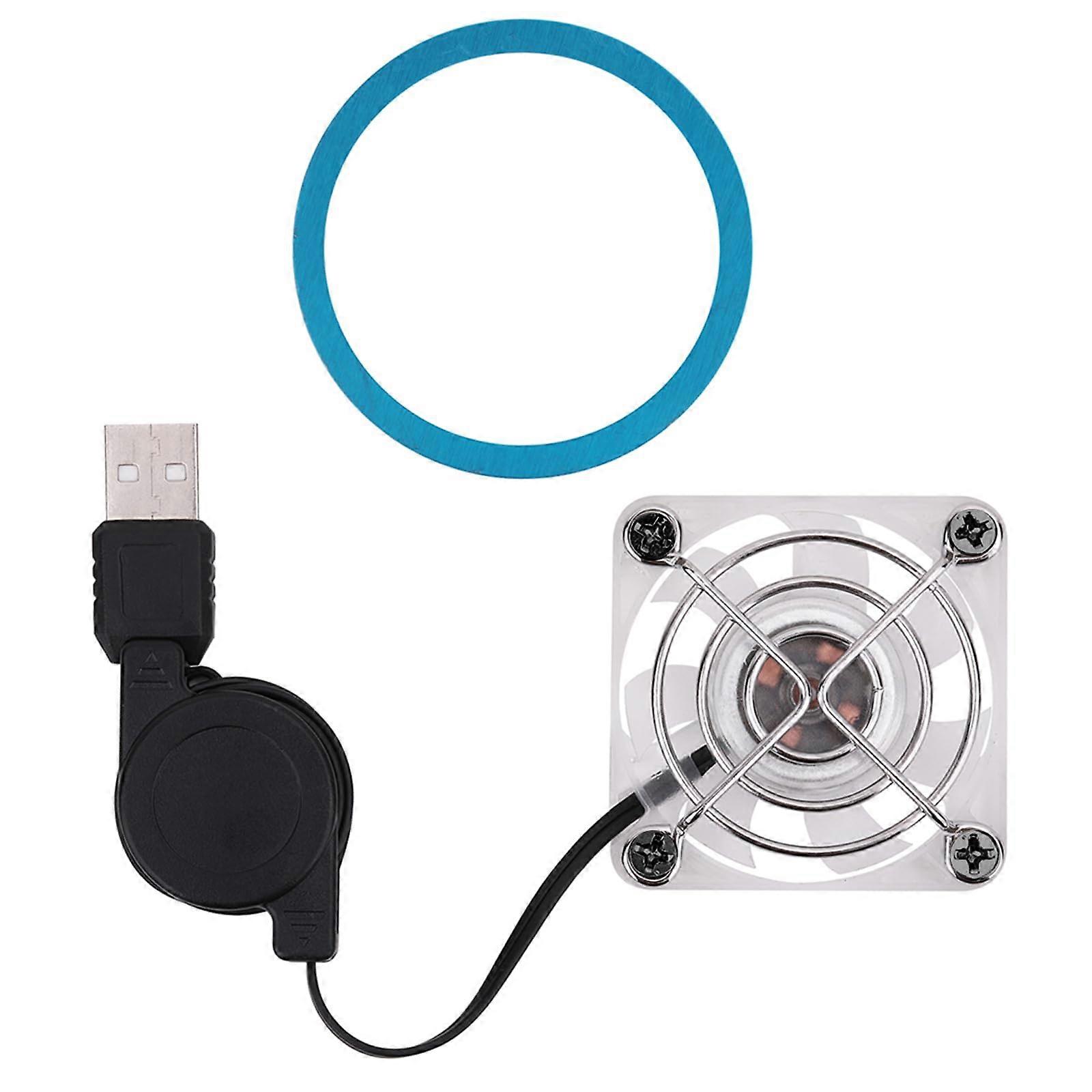 Phone Cooler Portable USB-Powered Radiator-Style Compact Smartphone Cooling Fan With LED Light