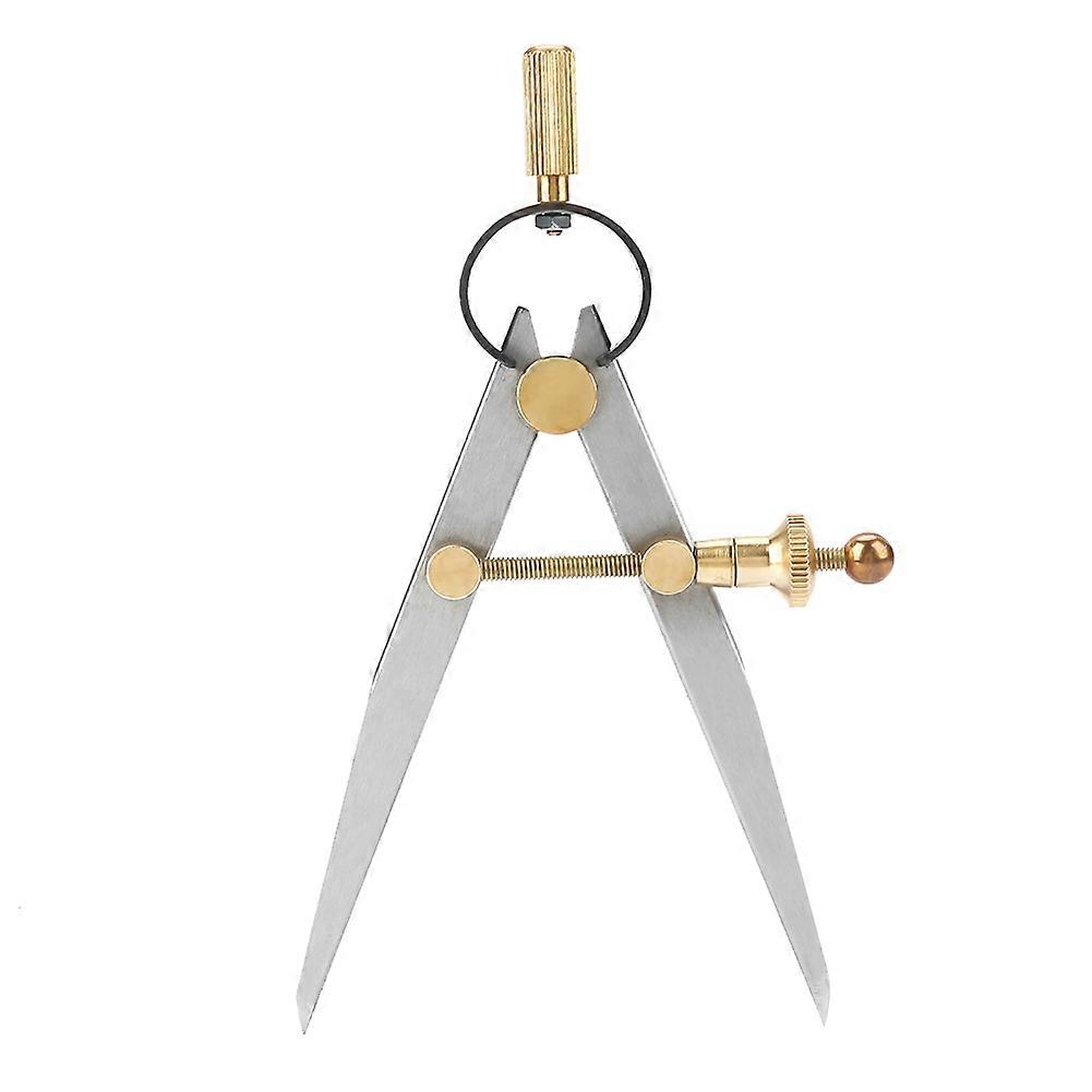 100mm Leather Splitter, DIY Sewing Tools with Compass for Leathercraft, Rotating Scratch