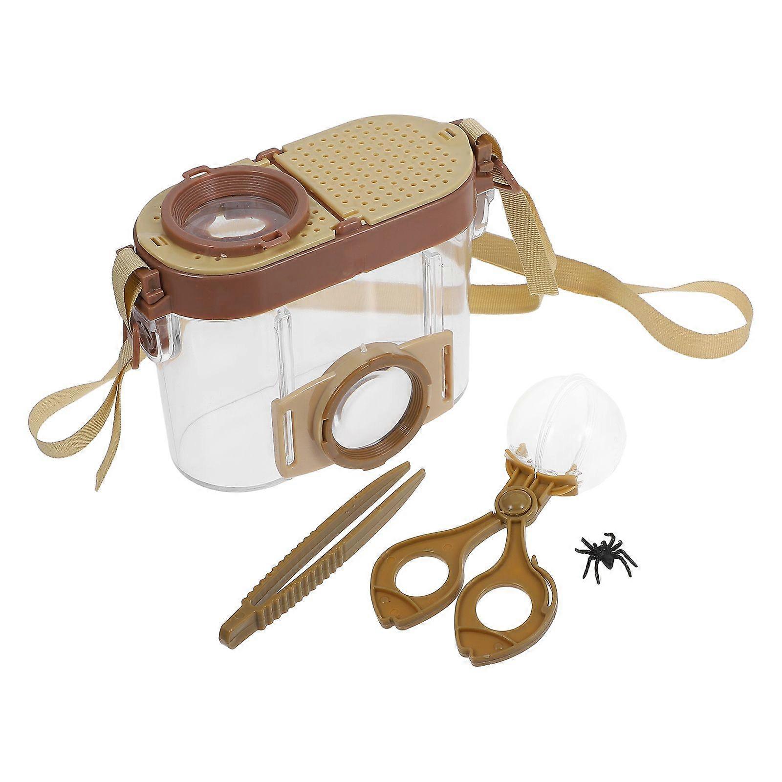 Bug Container Kit For Kids Educational Nature Exploration Kit With Tweezers And Magnifying Glass Outdoor Bug Observation Container For Boys And Girls